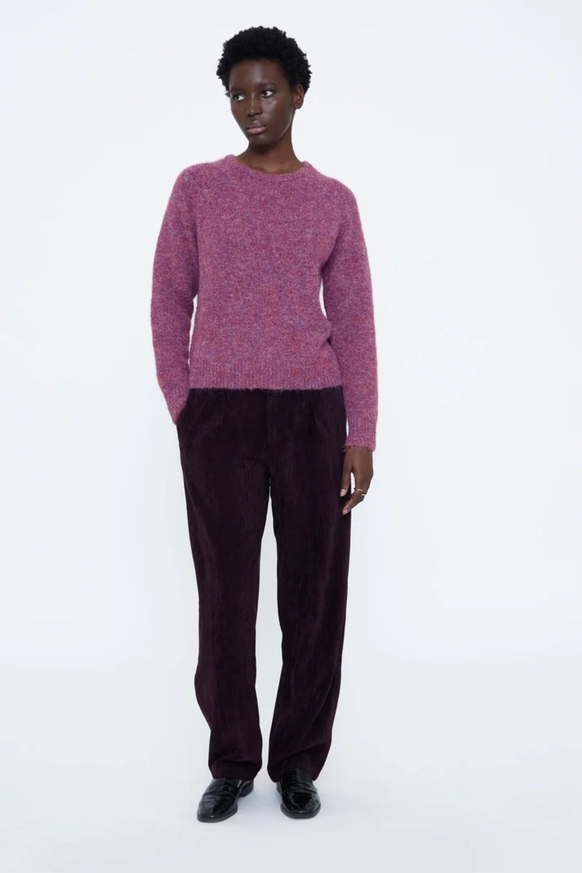 Fuchsia Wool Blend Sweater