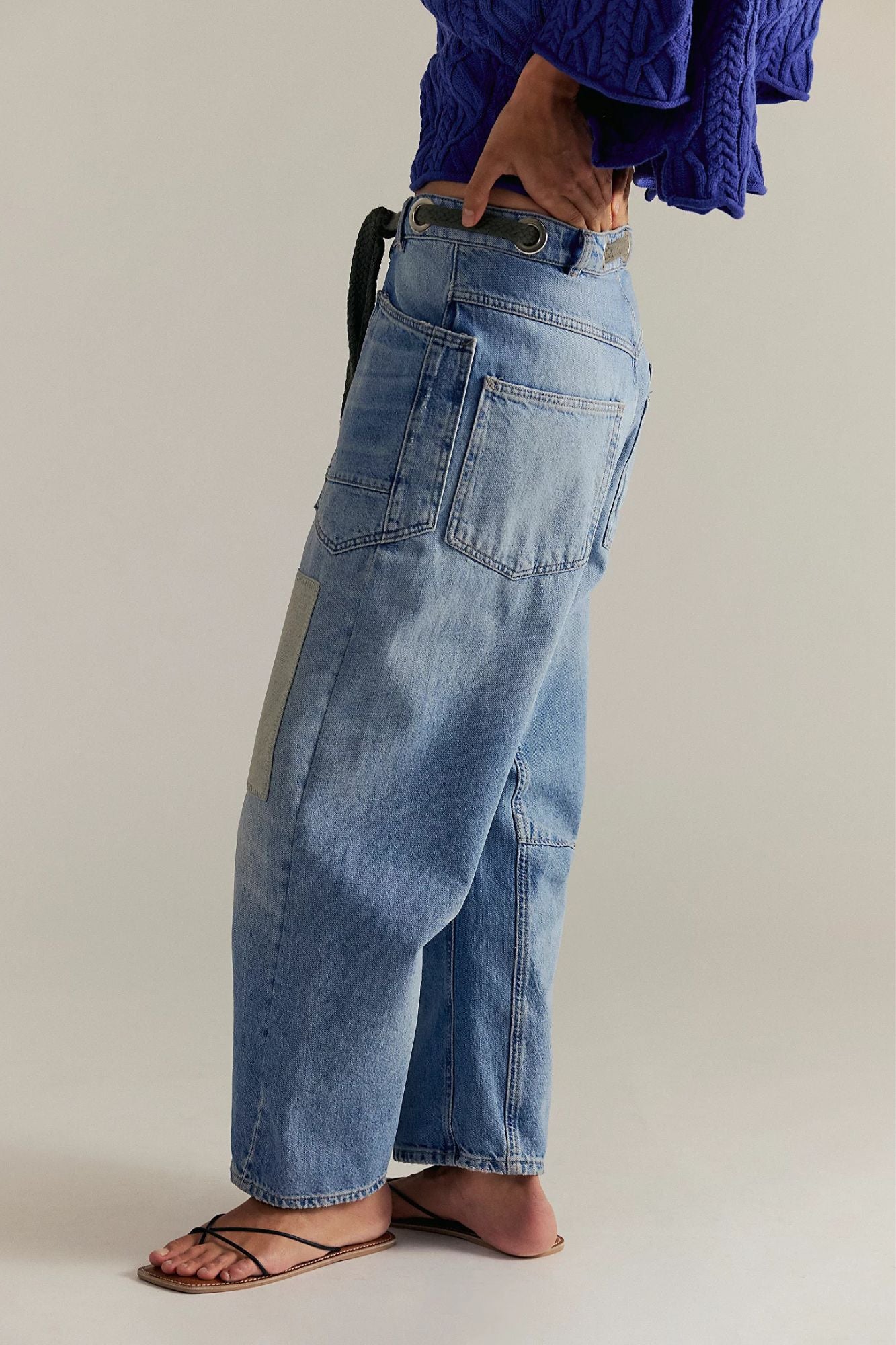 Moxie Pull-On Barrel Jeans