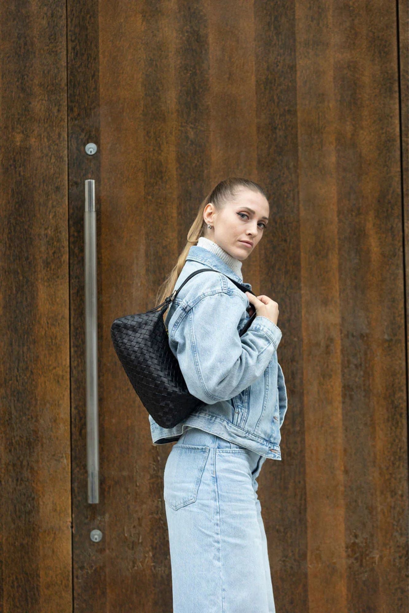 Rhea Woven Shoulder Bag