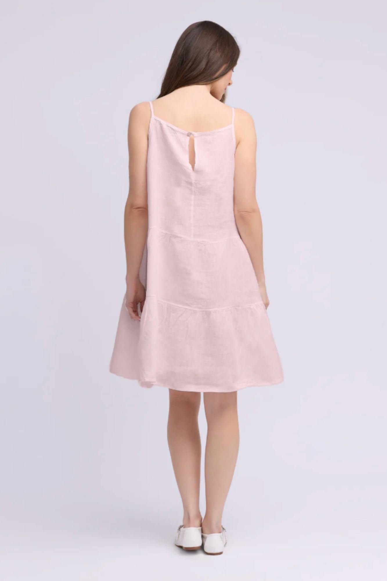 Tiered Linen Dress