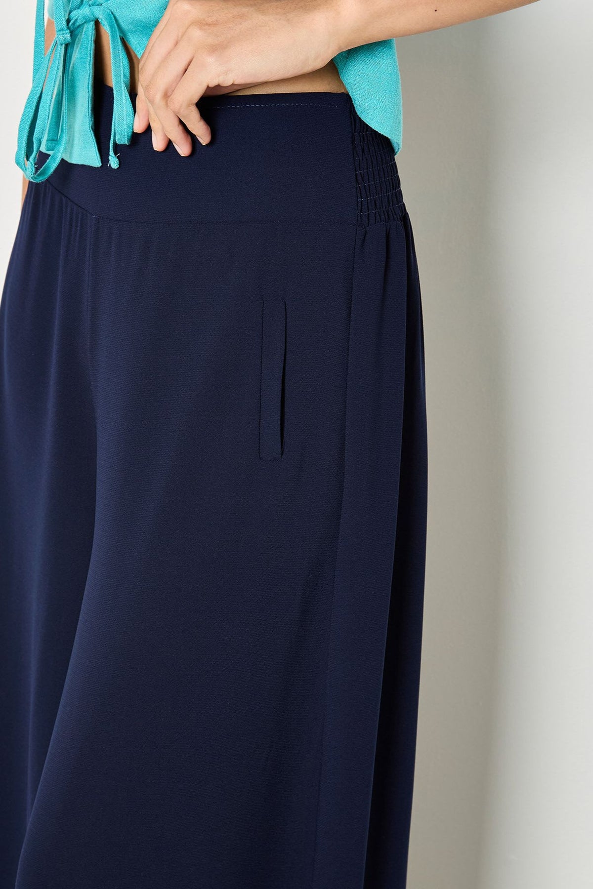 Big Waistband Wide Trousers