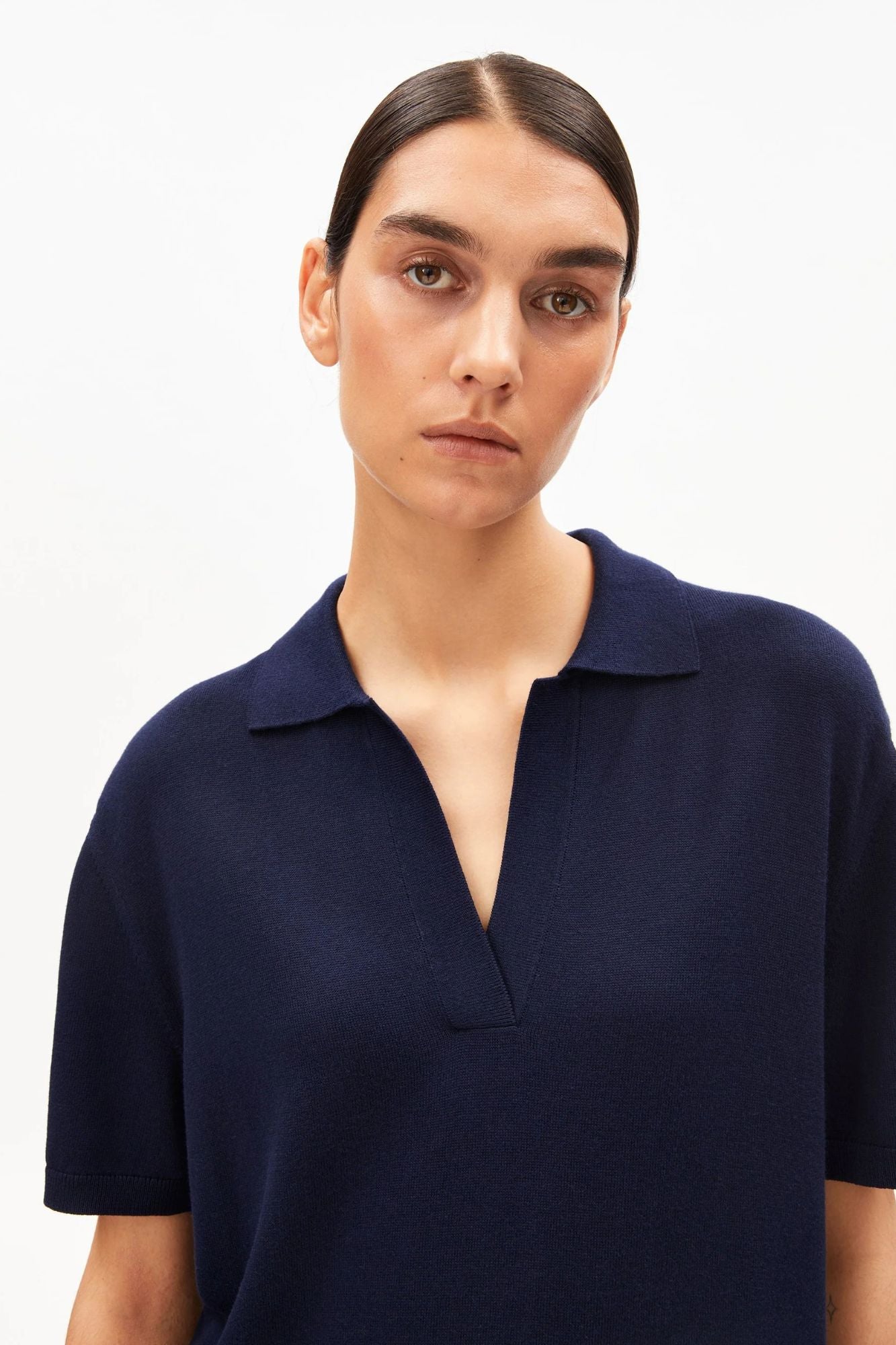 Fine Polo Knit Dress