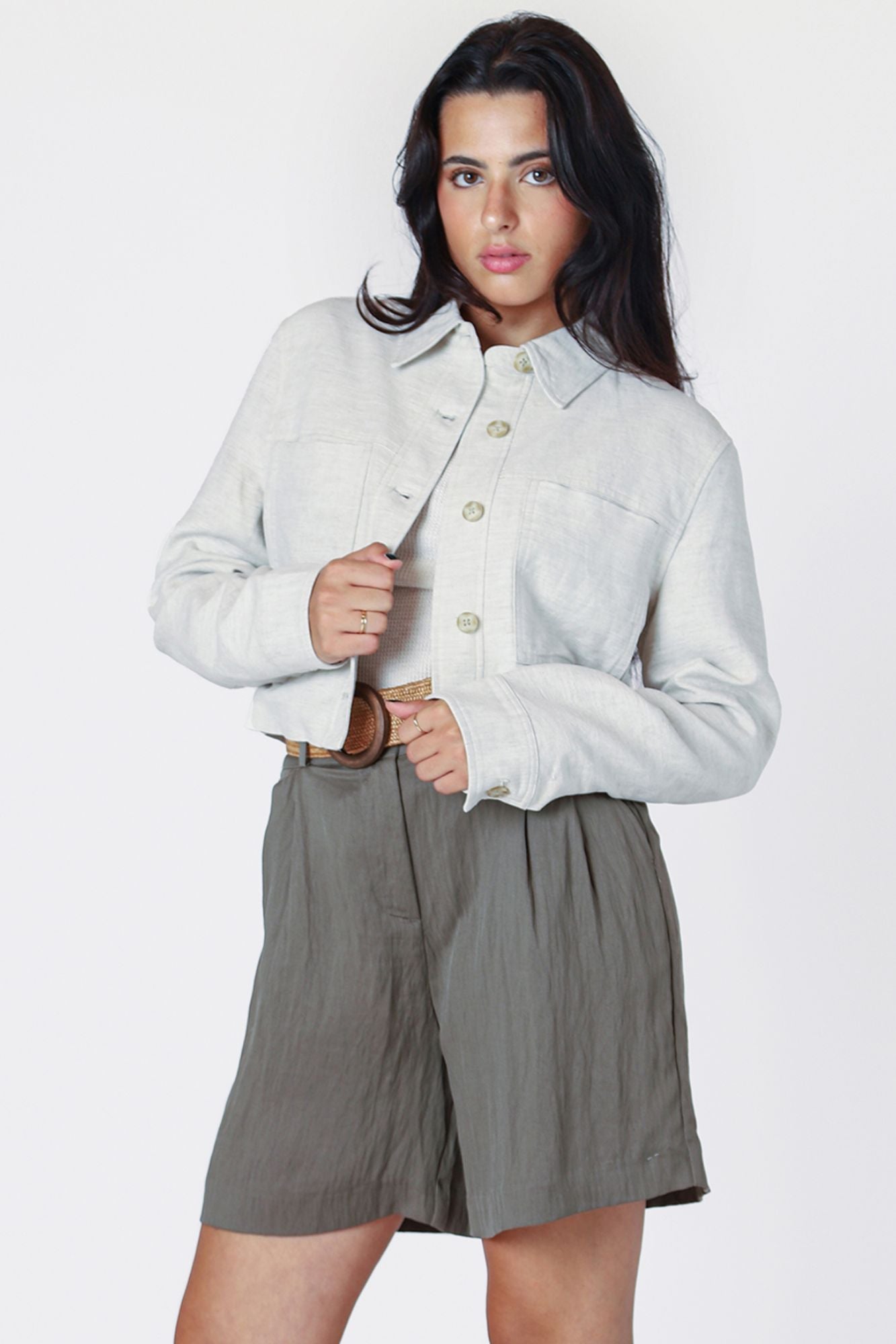 Cropped Utility Jacket