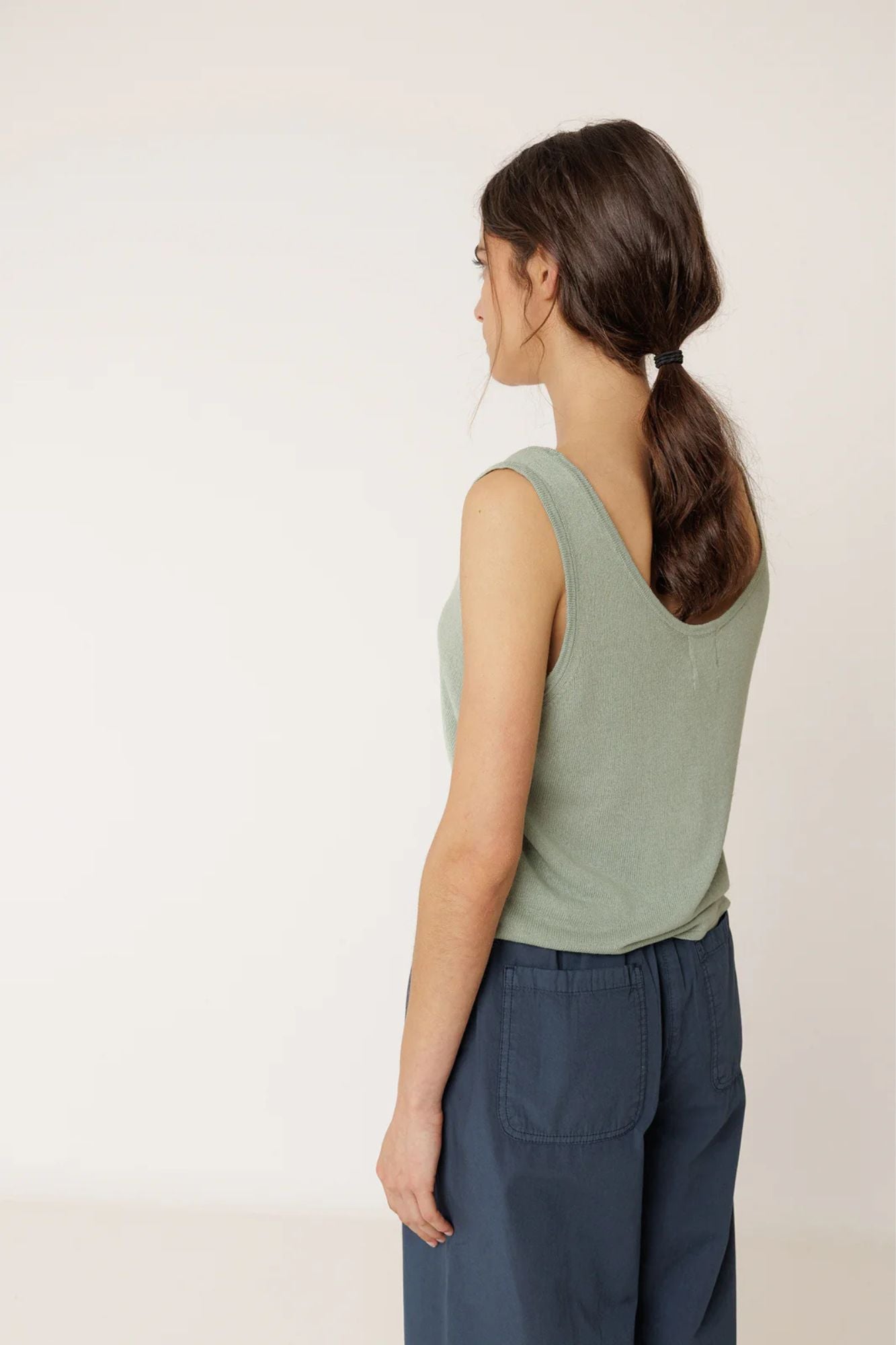Straight Poplin Pant