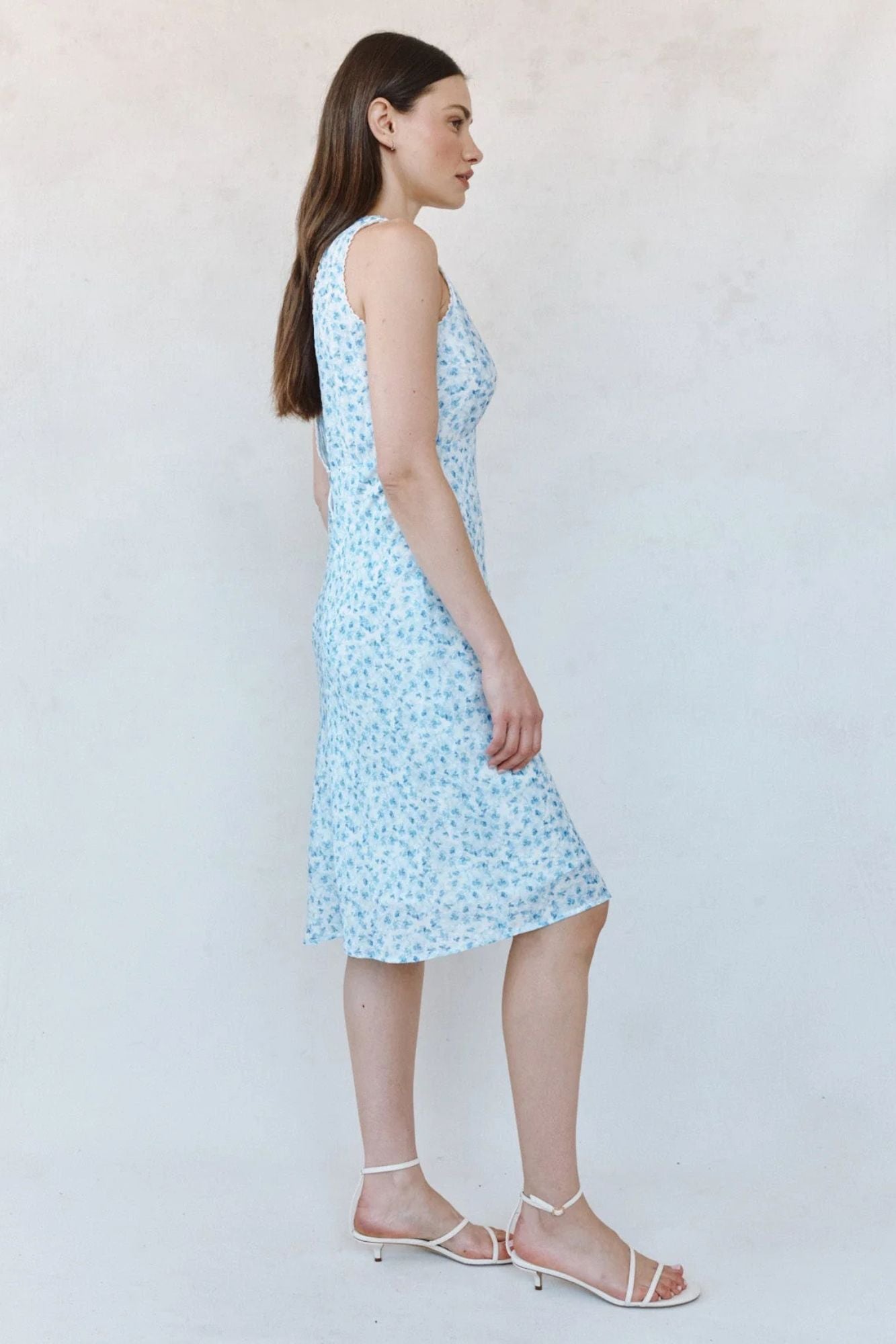 V-Neck Tie Back Maxi Dress
