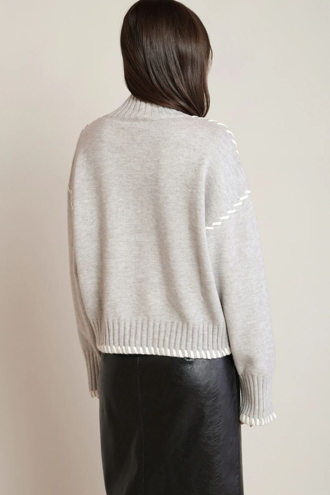 Stitch Turtleneck Sweater