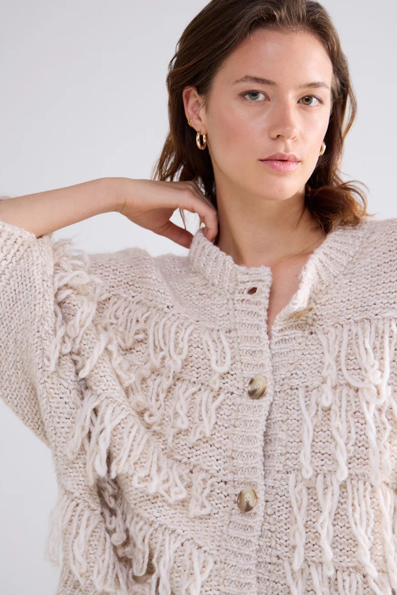 Fret Fringe Sweater