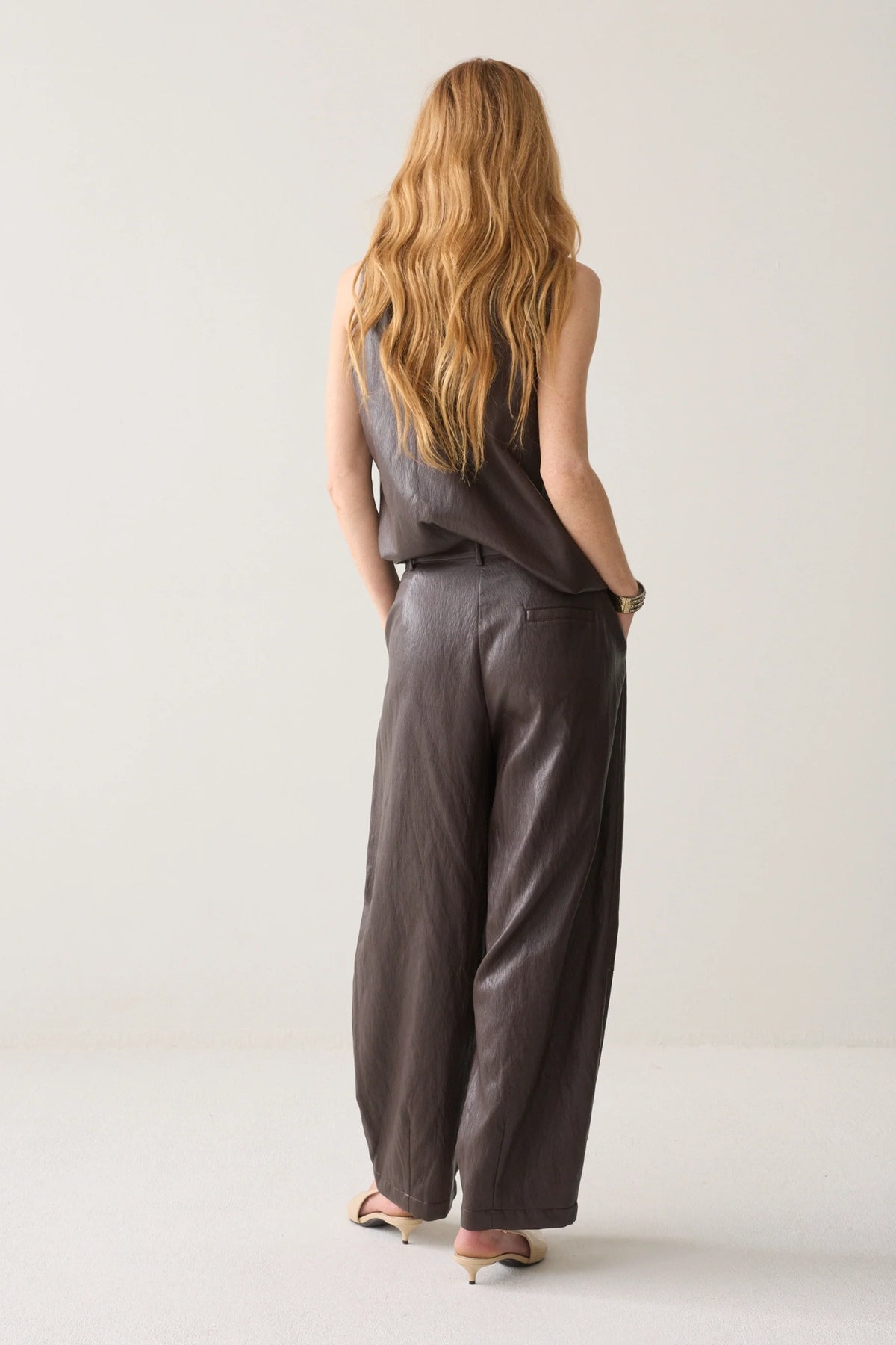 Faux Leather Balloon Pant