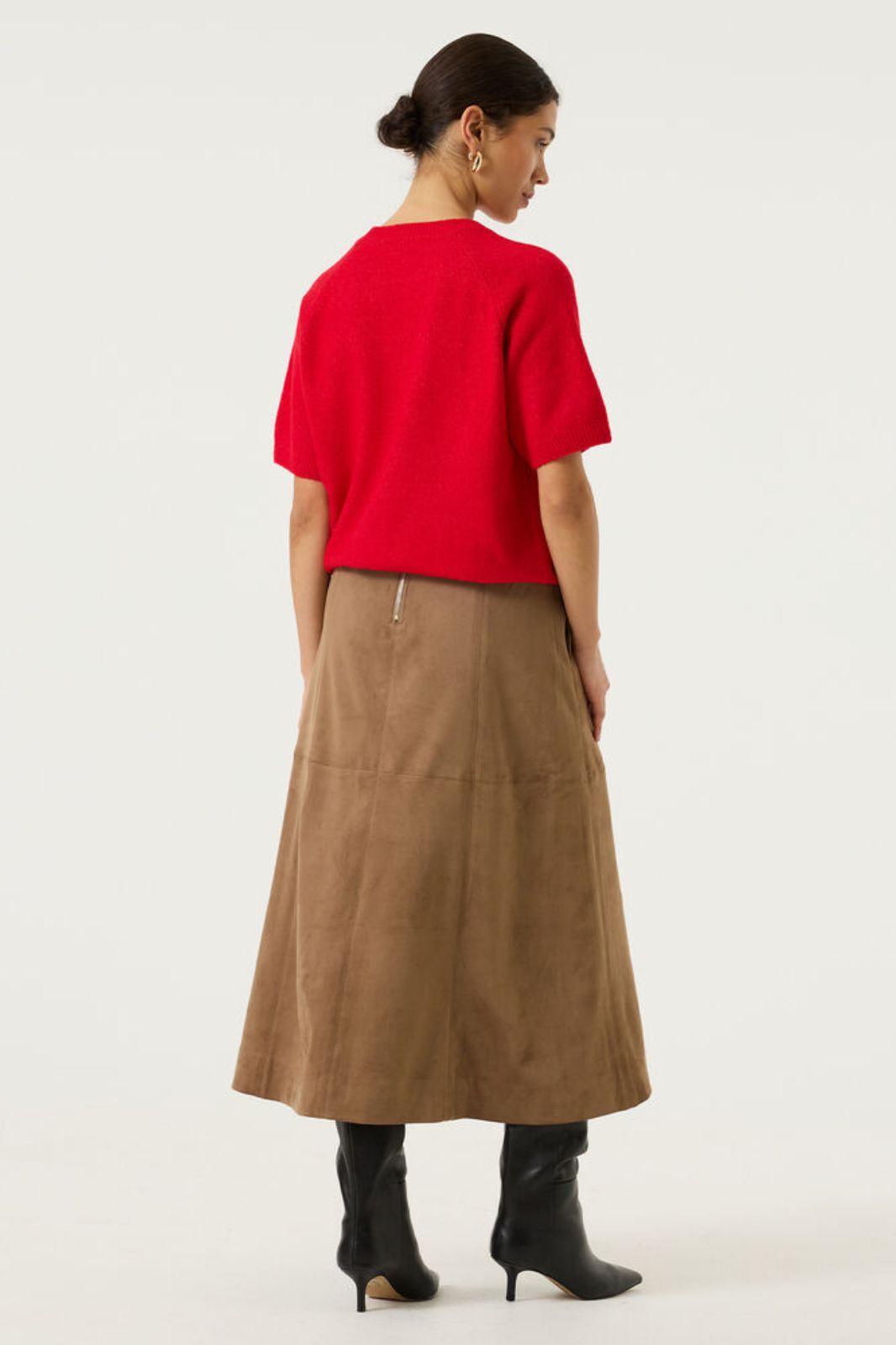 Brown Suede Skirt