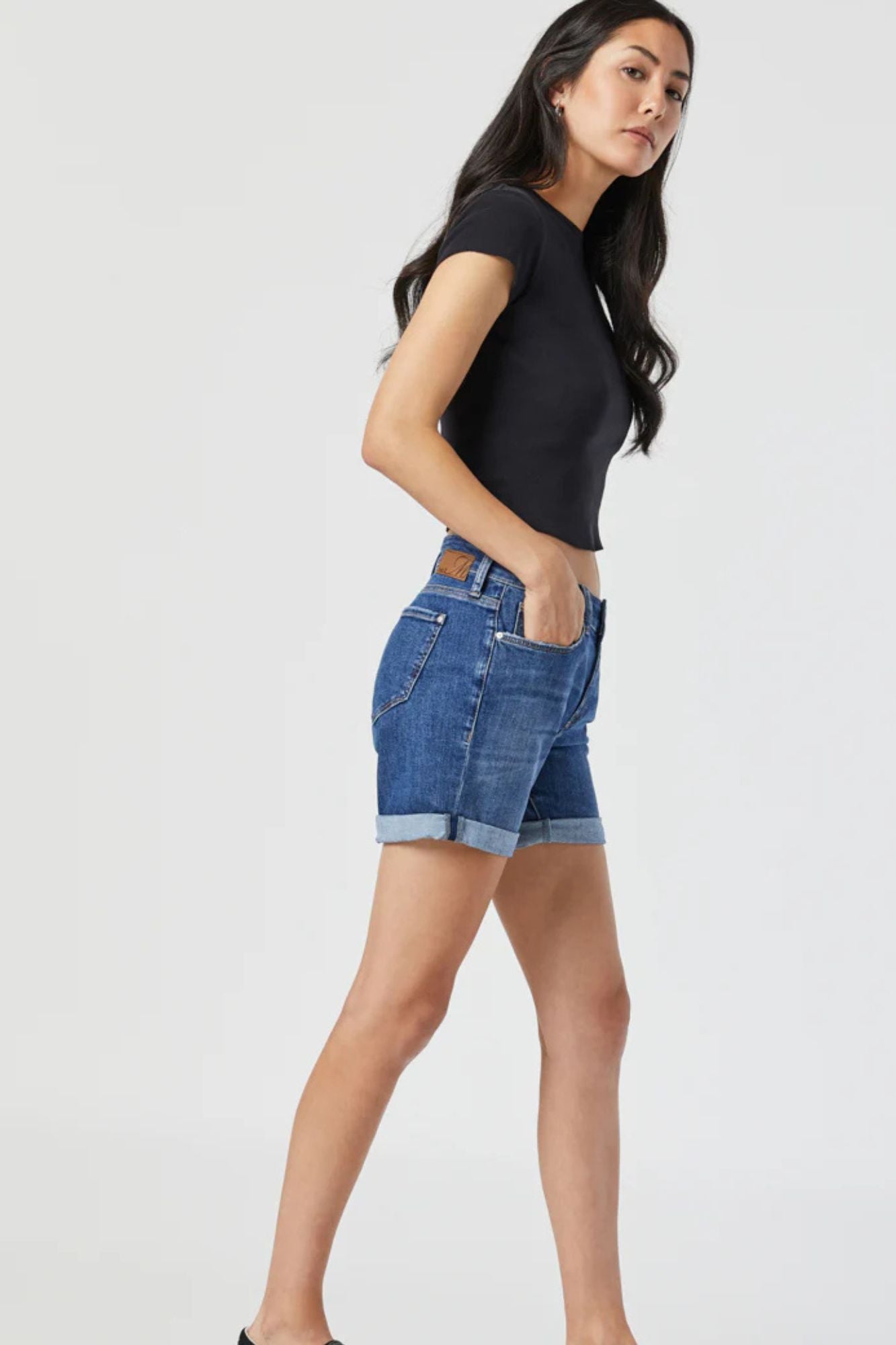Pixie Denim Boyfriend Shorts