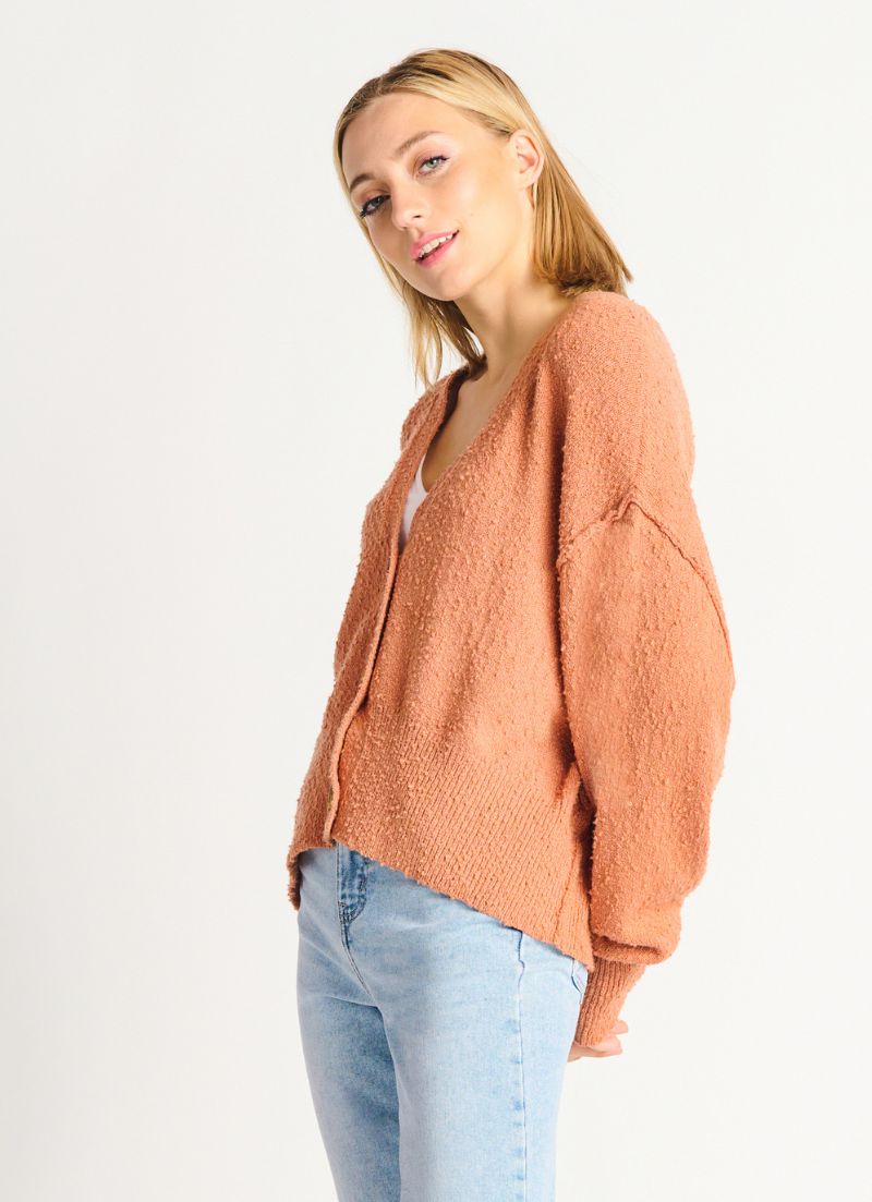 Cardigan boutonné sur le devant