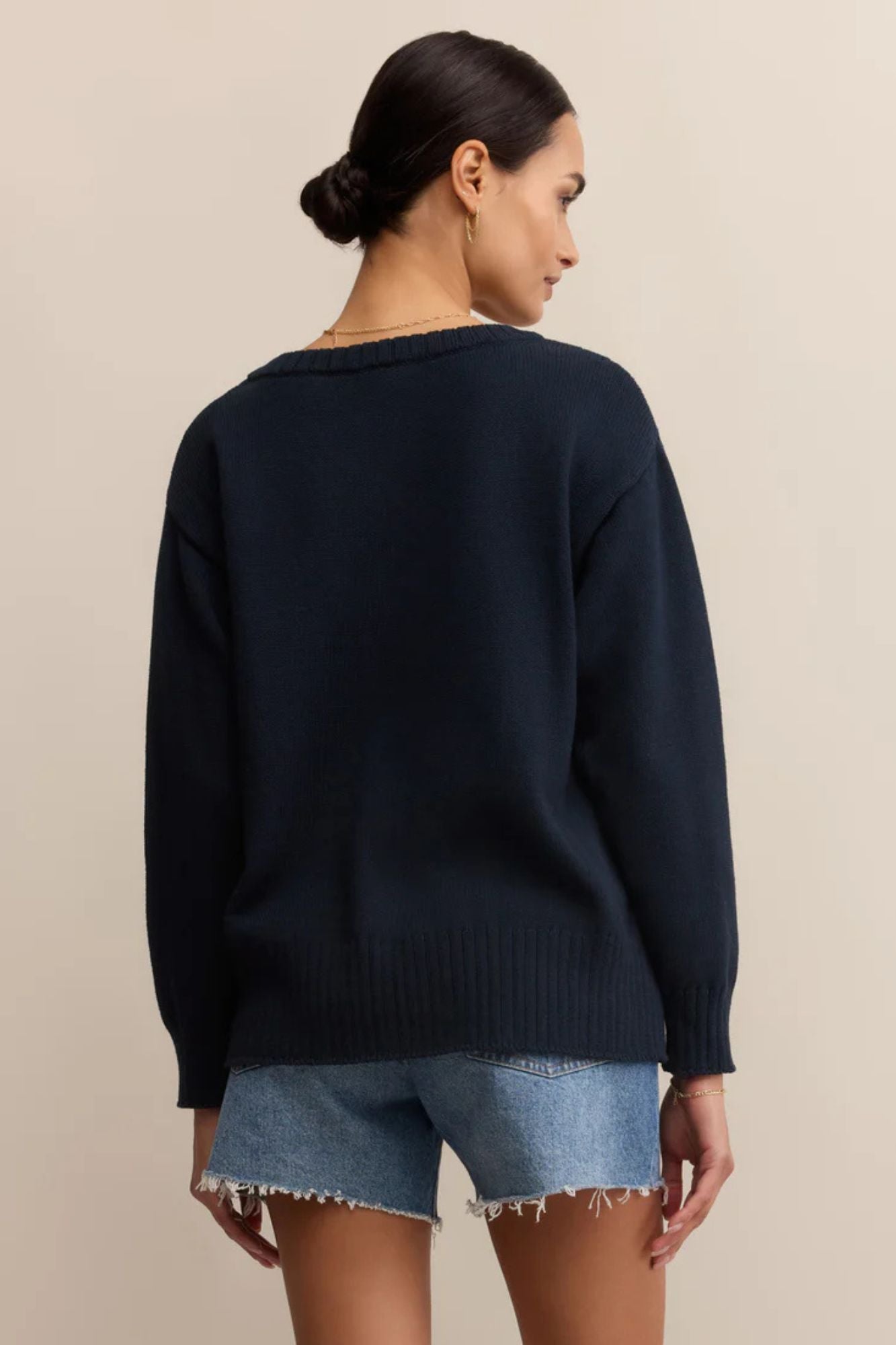 All Around Cotton V-Neck Sweater