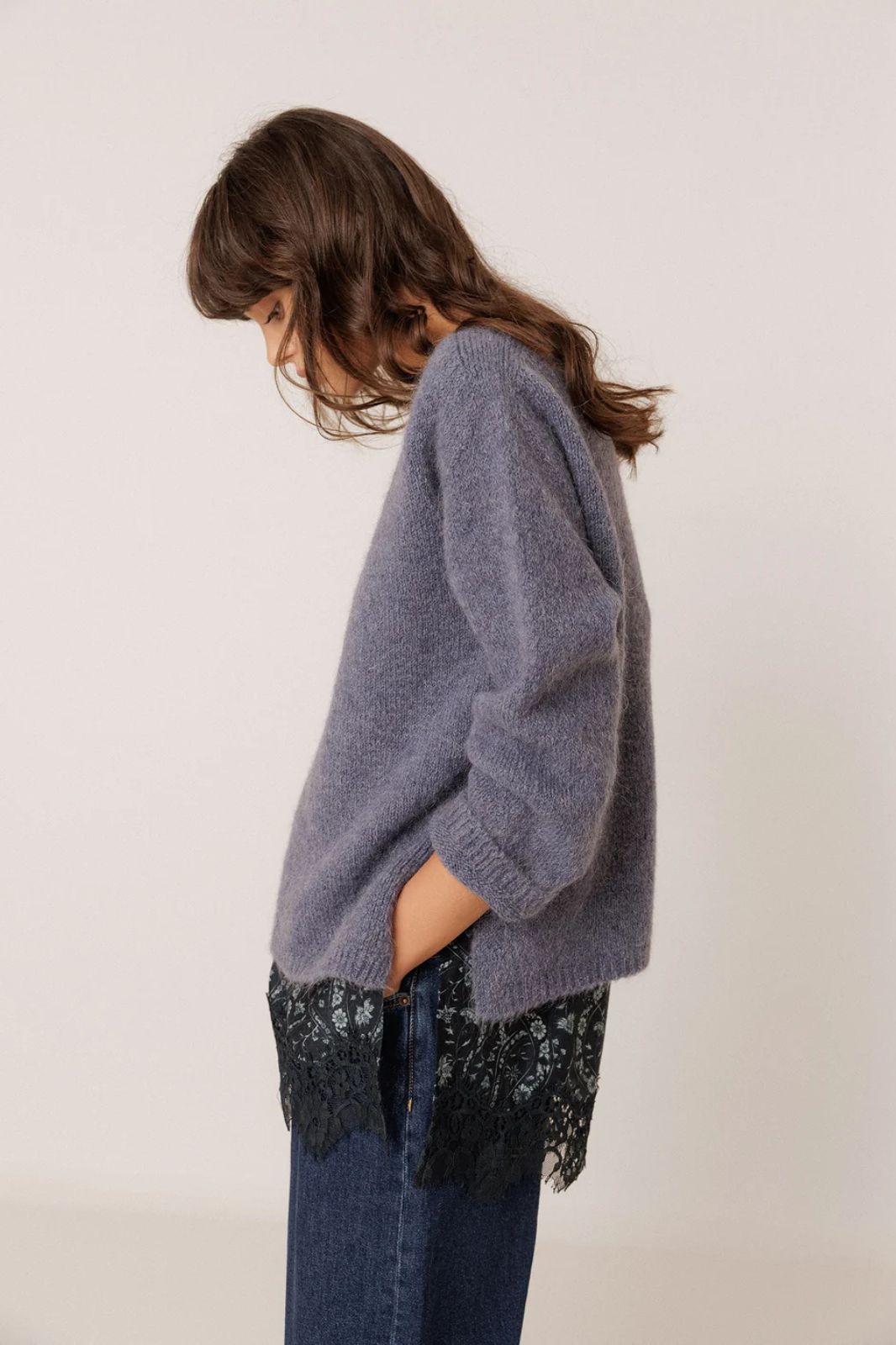 Sweater with Mohair