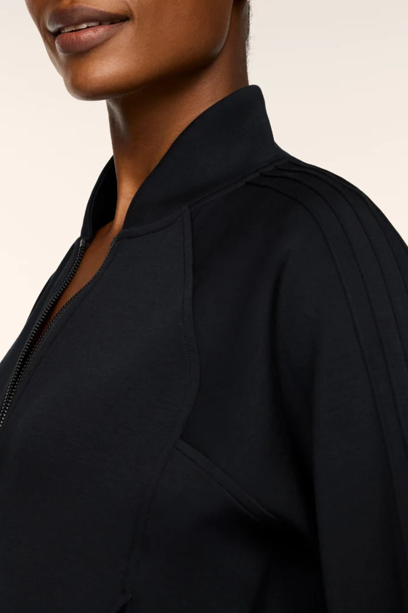 Pintuck Track Jacket