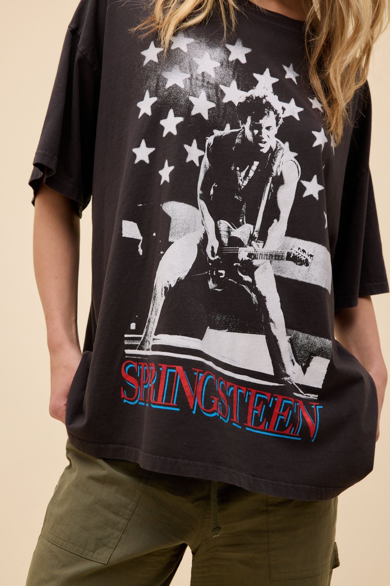 Bruce Springsteen Photo OS Tee