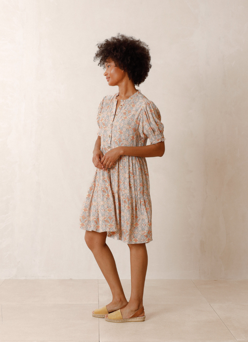 Robe Djerba à taille froncée