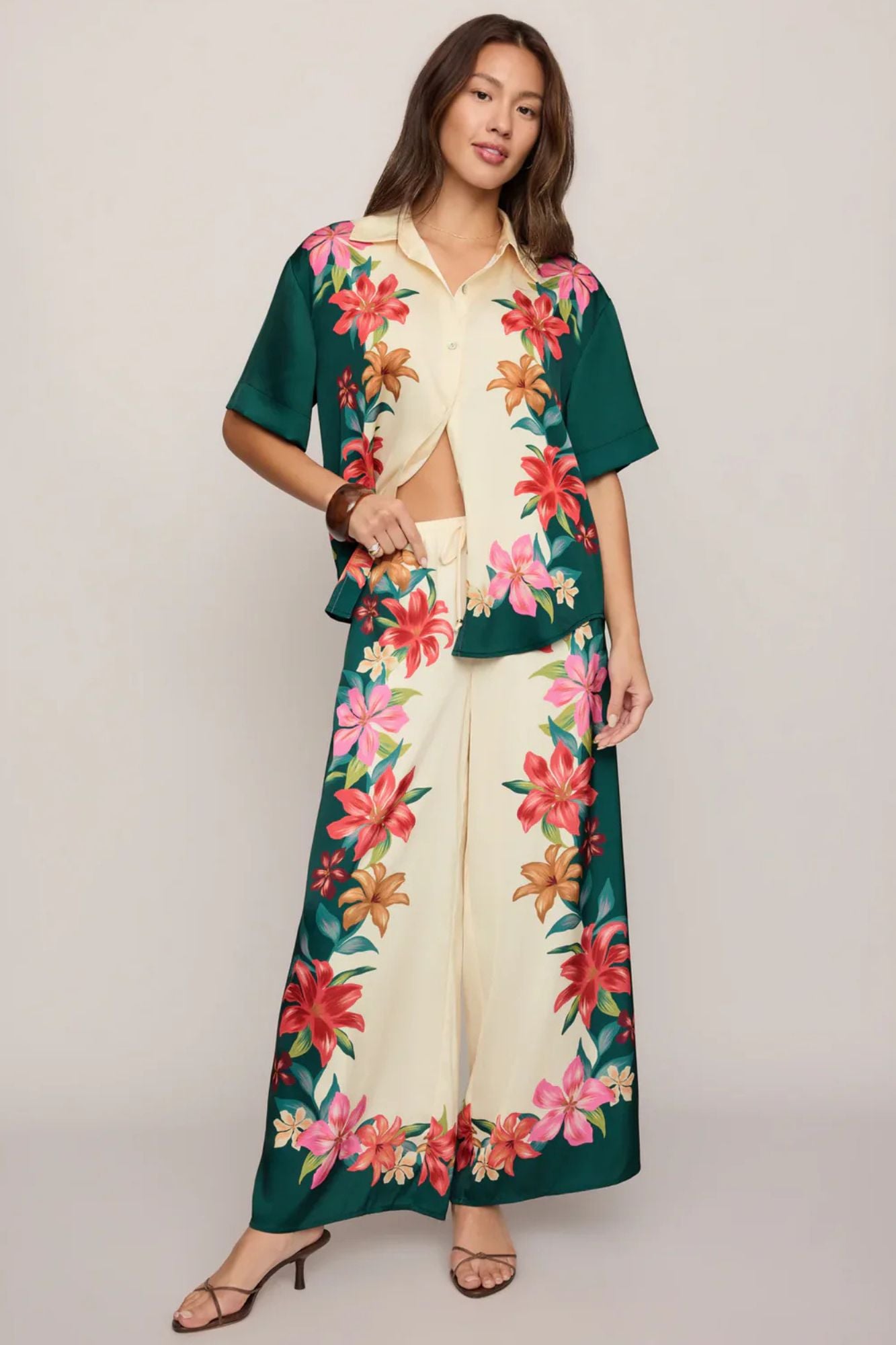 Lani Kiwi Button Up