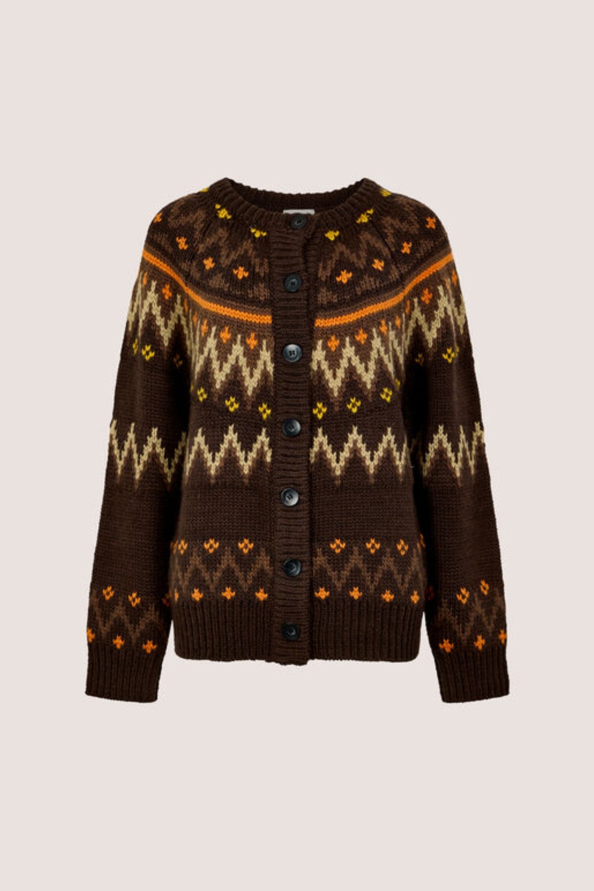 Fairisle Crew Cardigan