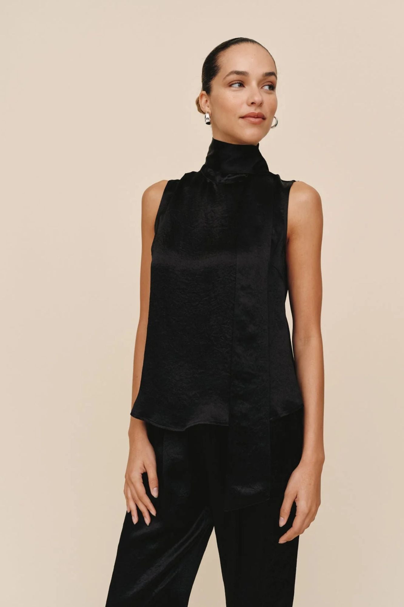 Scarf Neck Blouse
