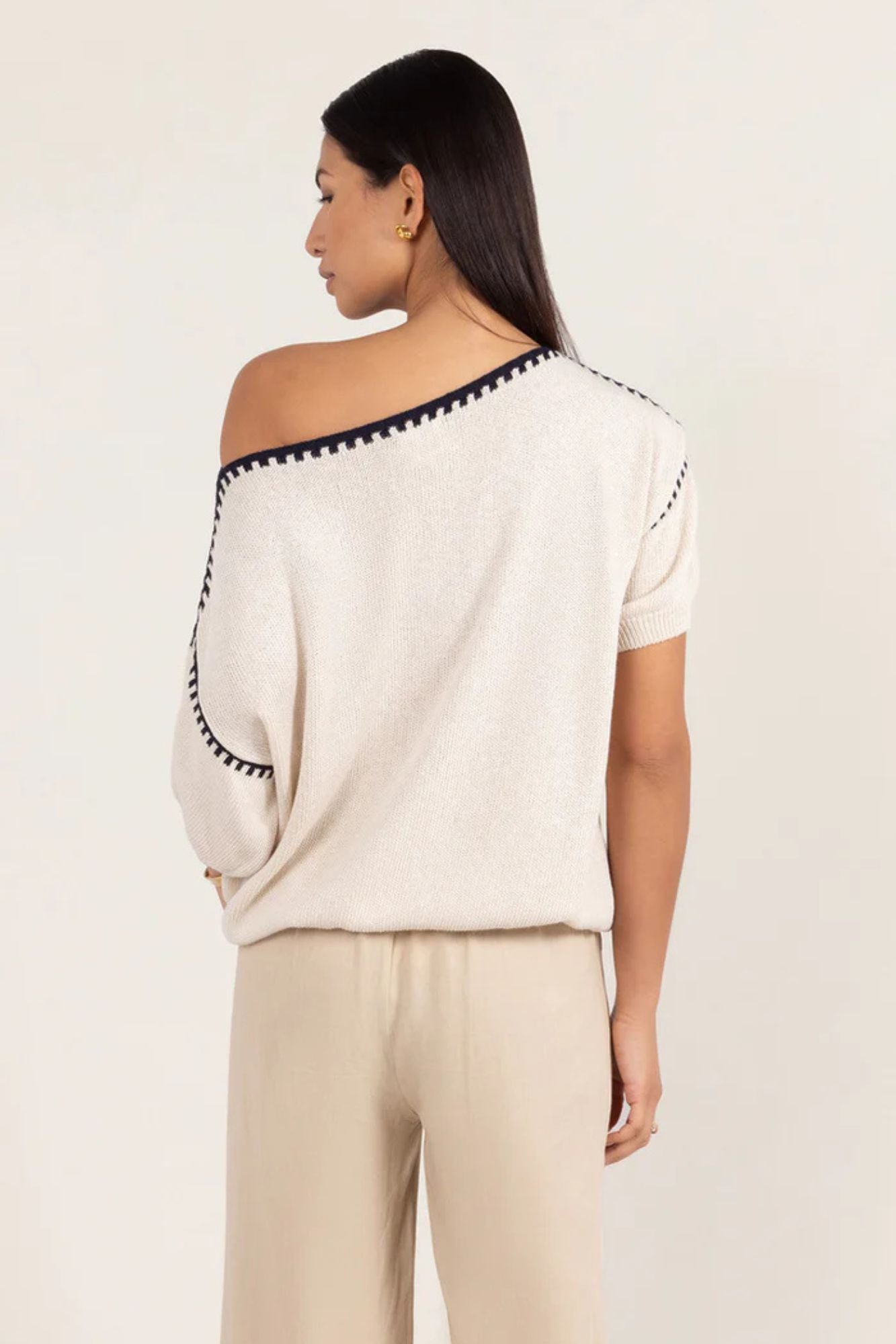 Billie Blanket Stitch Tee