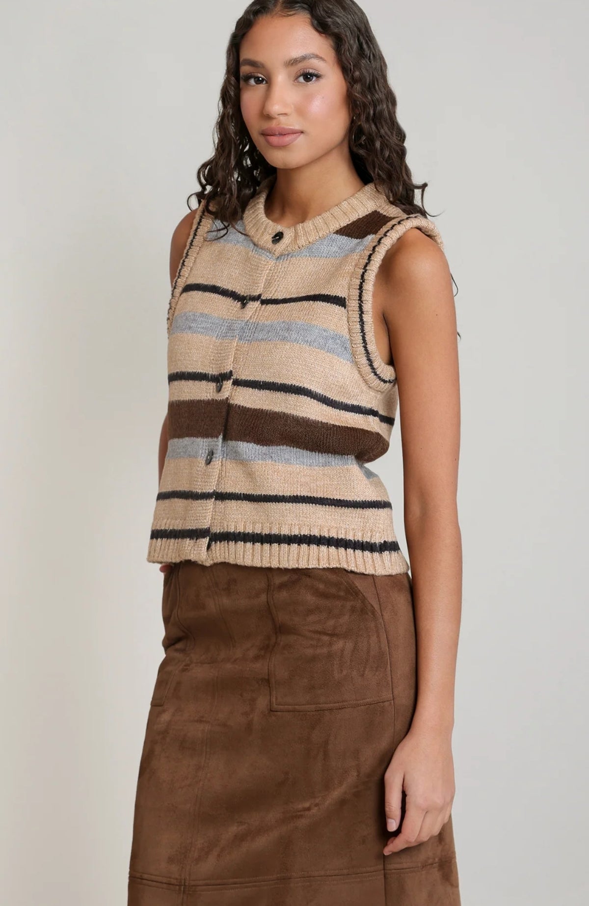 Stripe Sweater Vest
