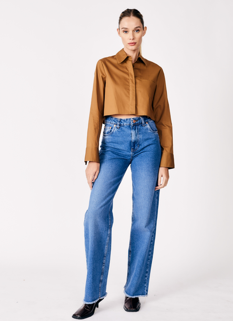 Honeybus Cropped Shirt