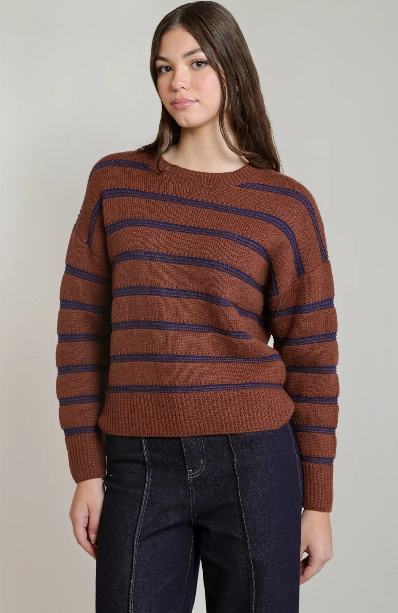 Stripe Crewneck Sweater