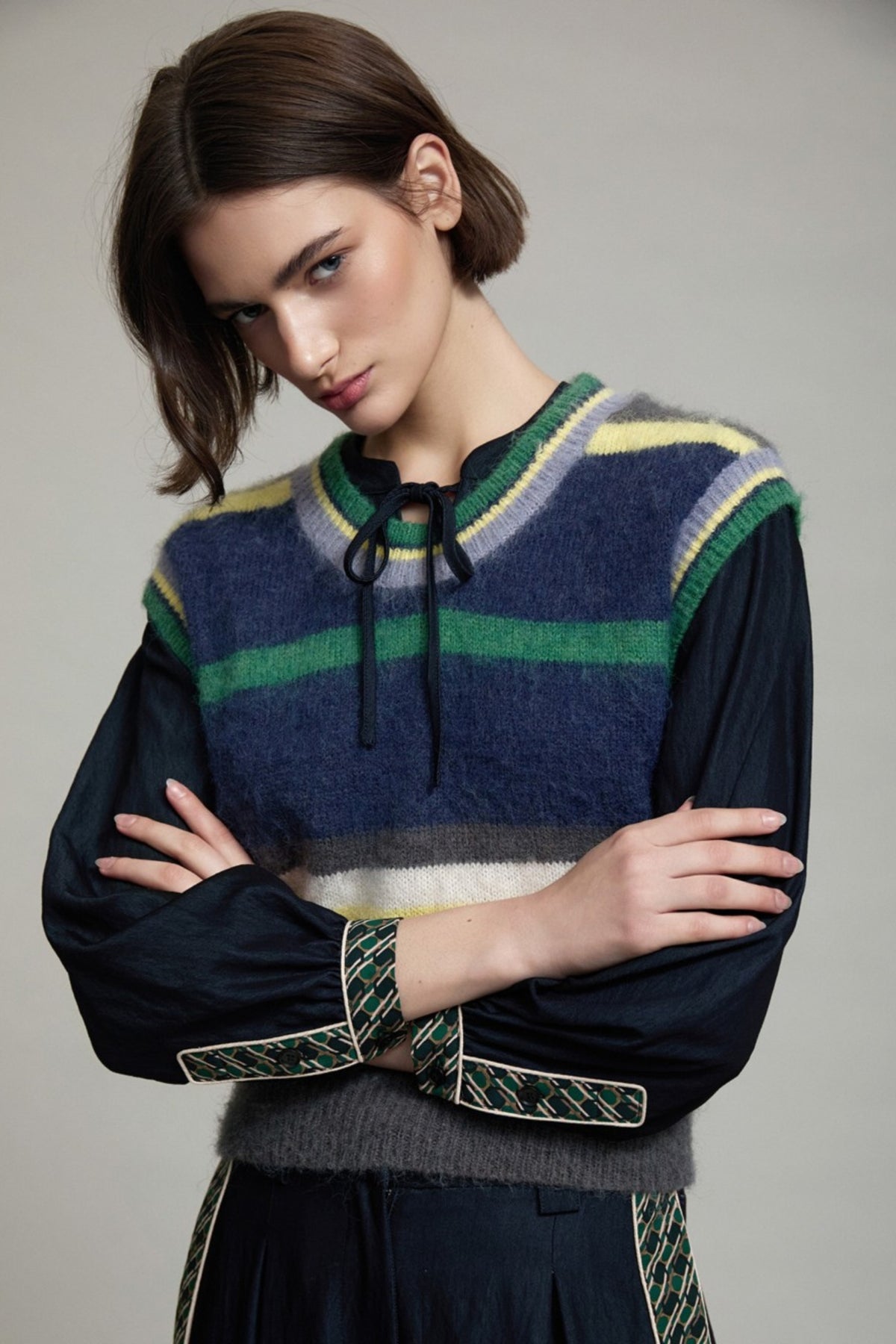 Stripe Knit Vest