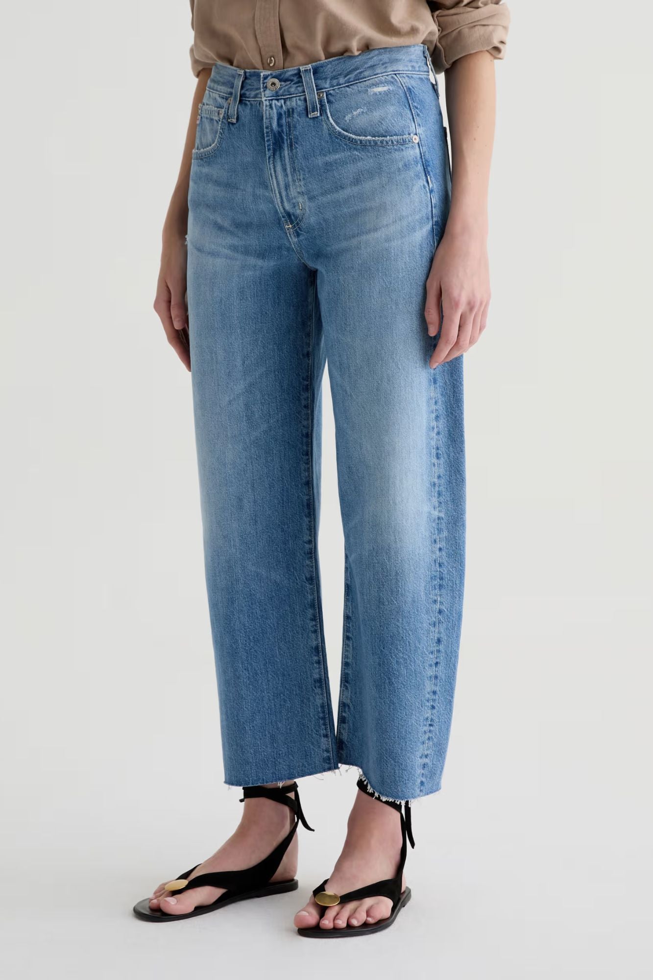 Hattie Crop High-Rise Barrel