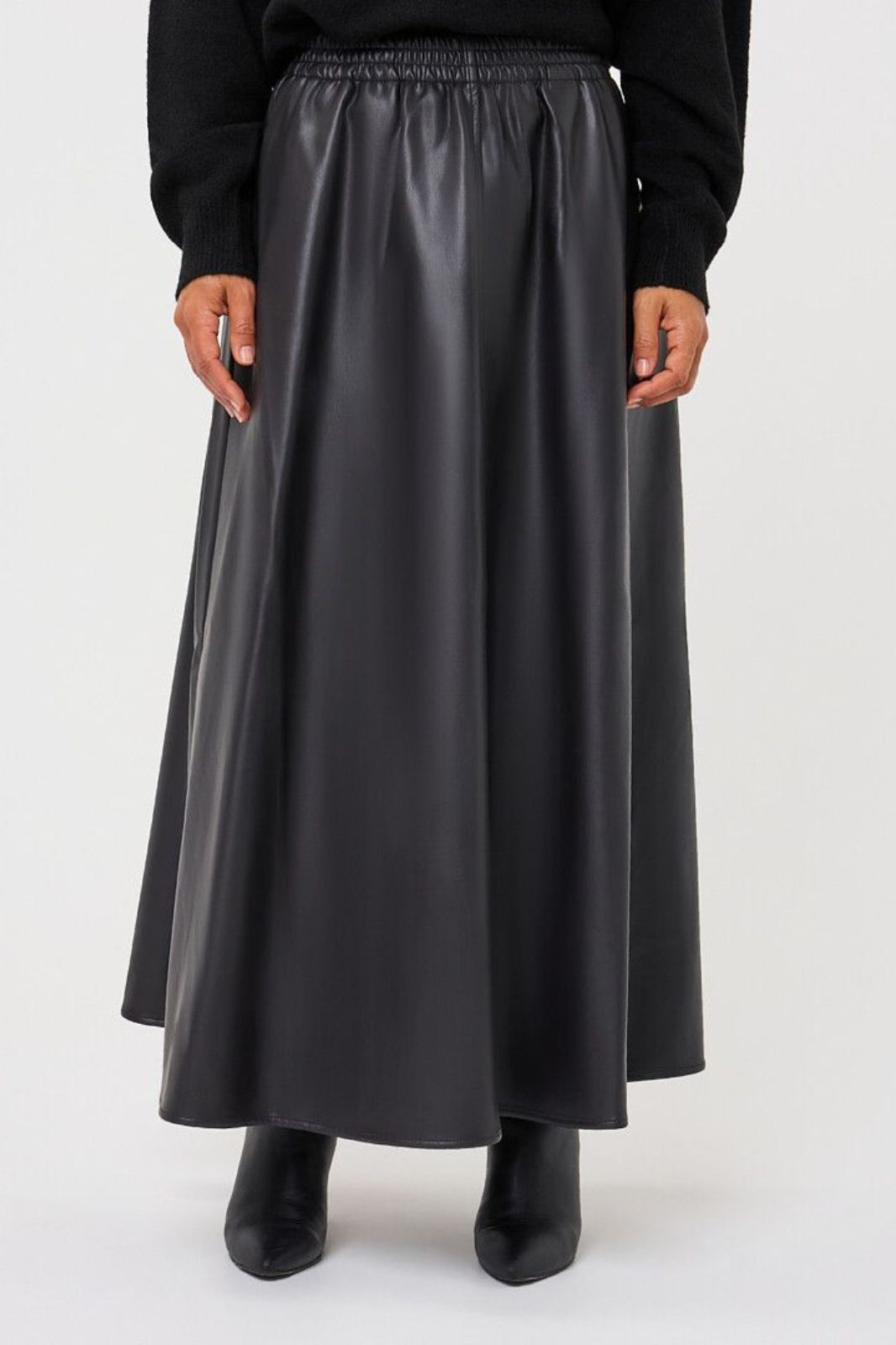 Faux Leather Skirt