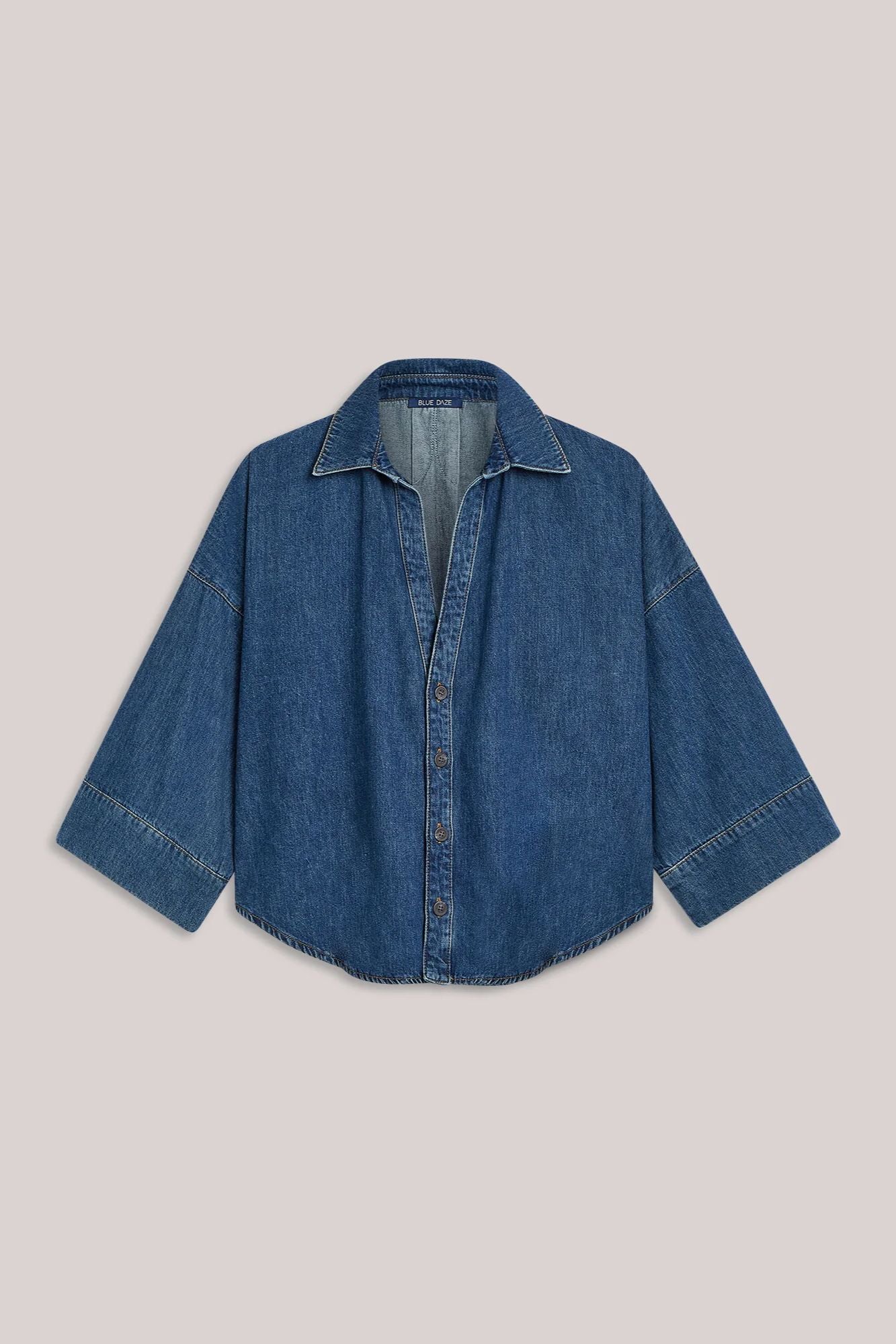 Denim Kimono Blouse