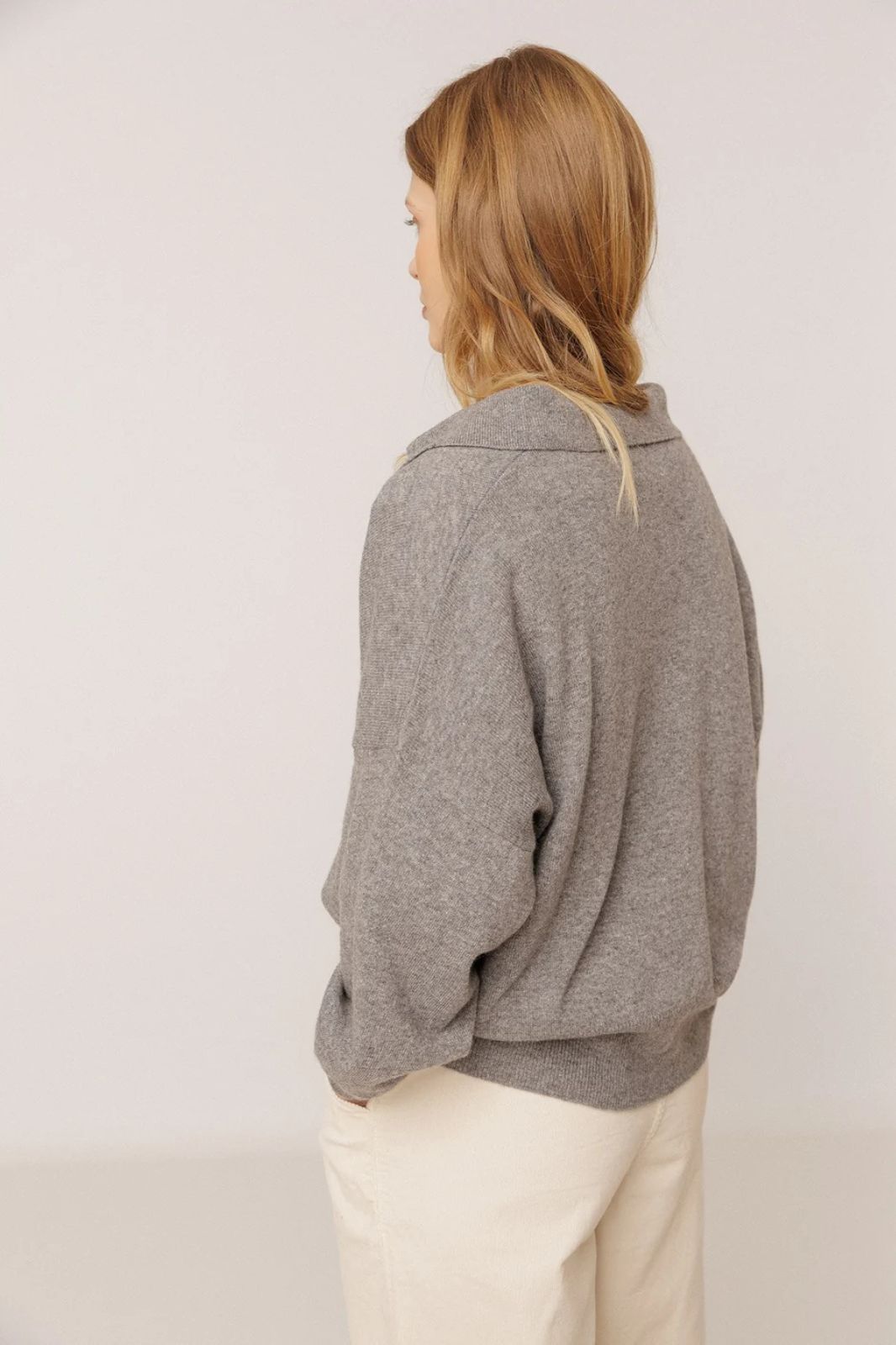 Polo Sweater with Cashmere