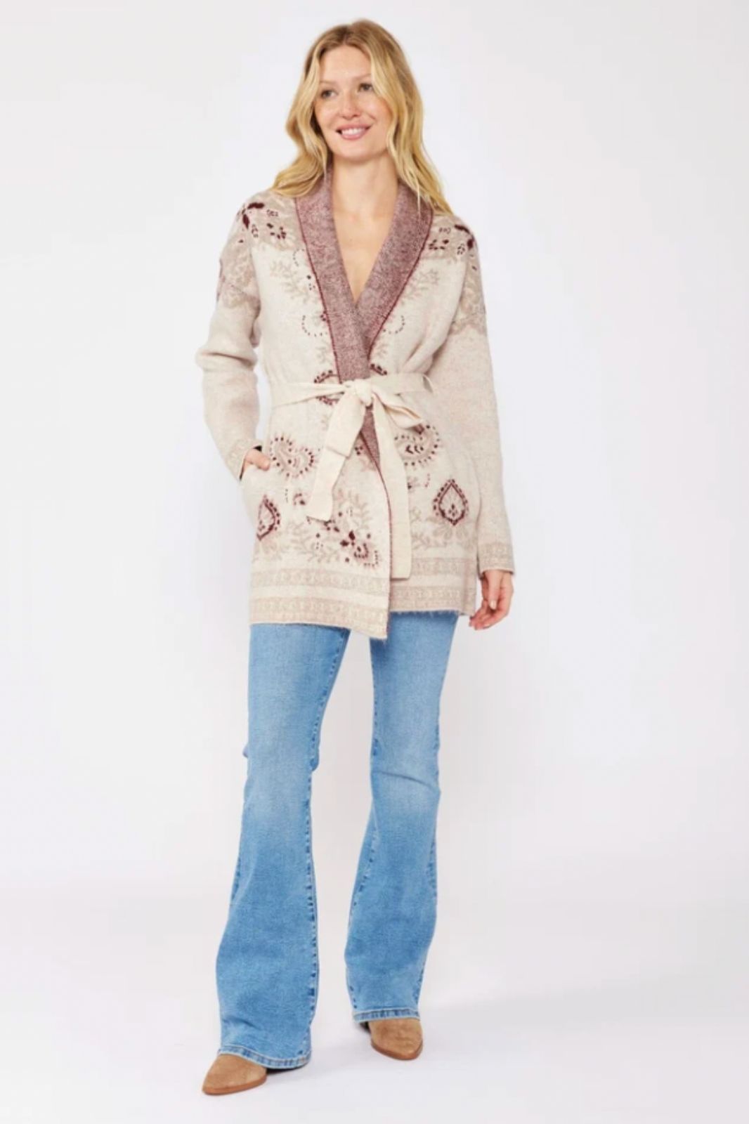 Printed Cardigan