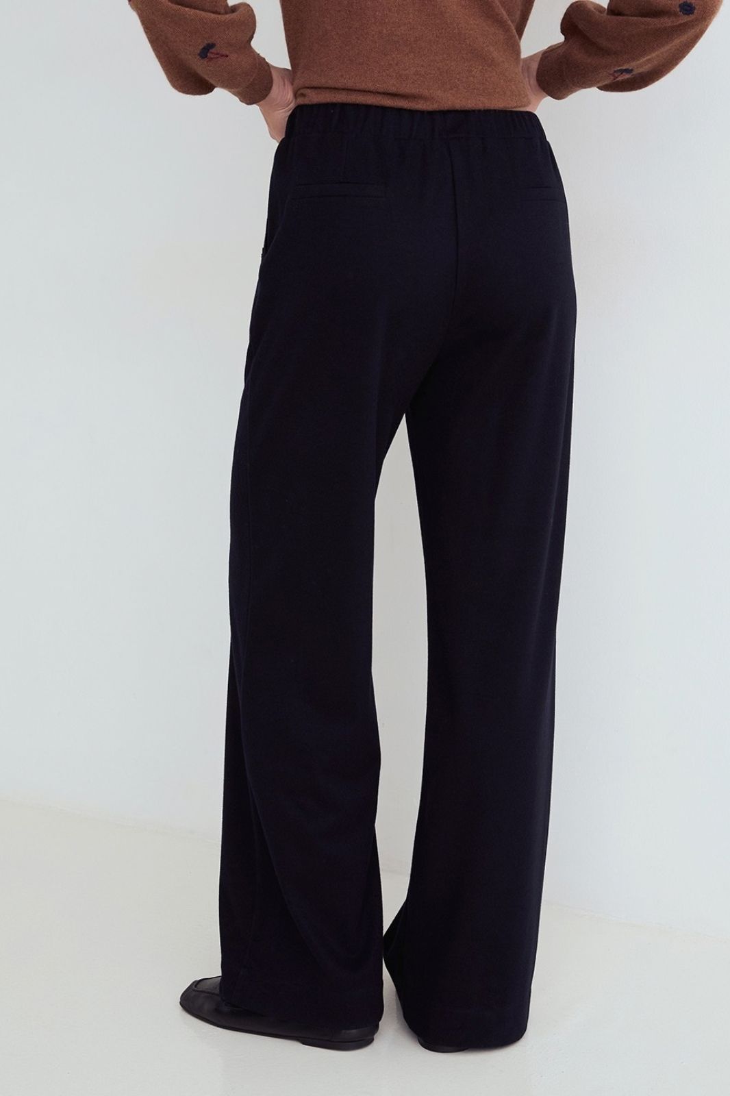 Wide Leg Trousers With Buttons
