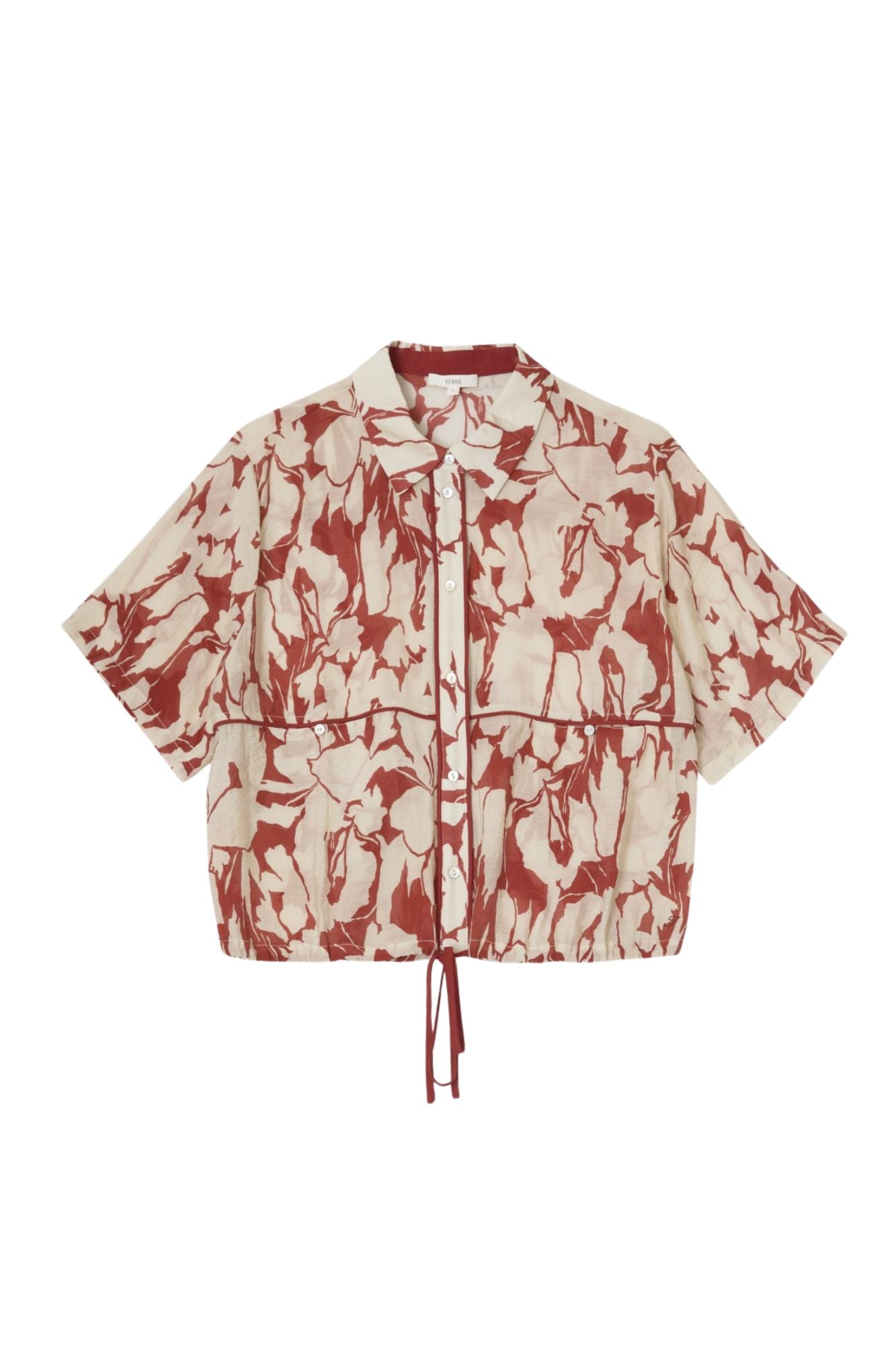 Printed Shirt with Tie