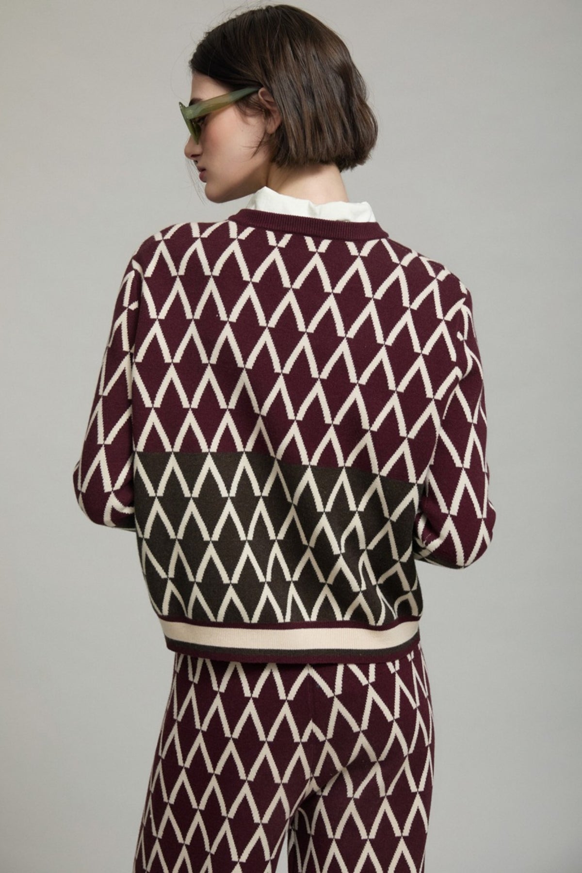 Jacquard Geometric Sweater