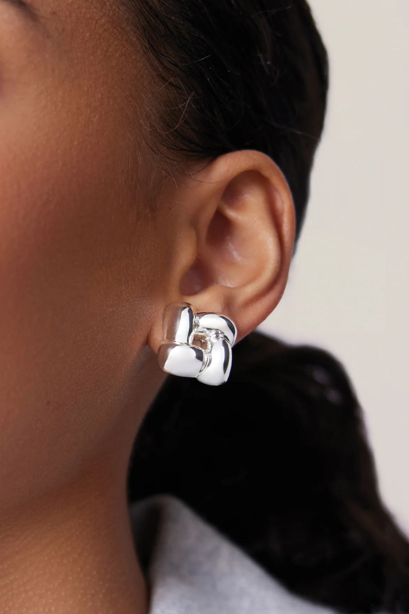 Small Woven Square Earrings