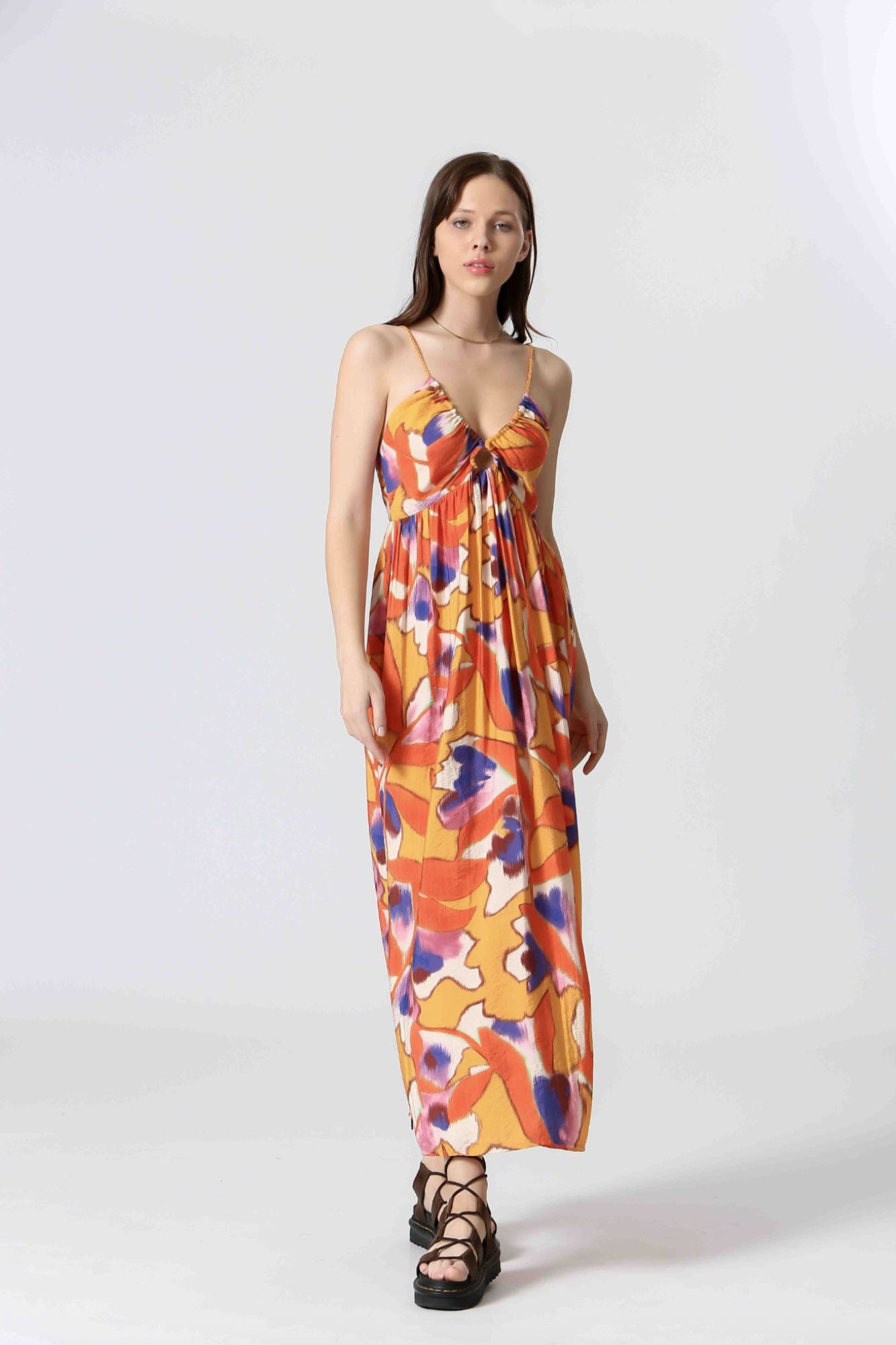Long Printed Dress