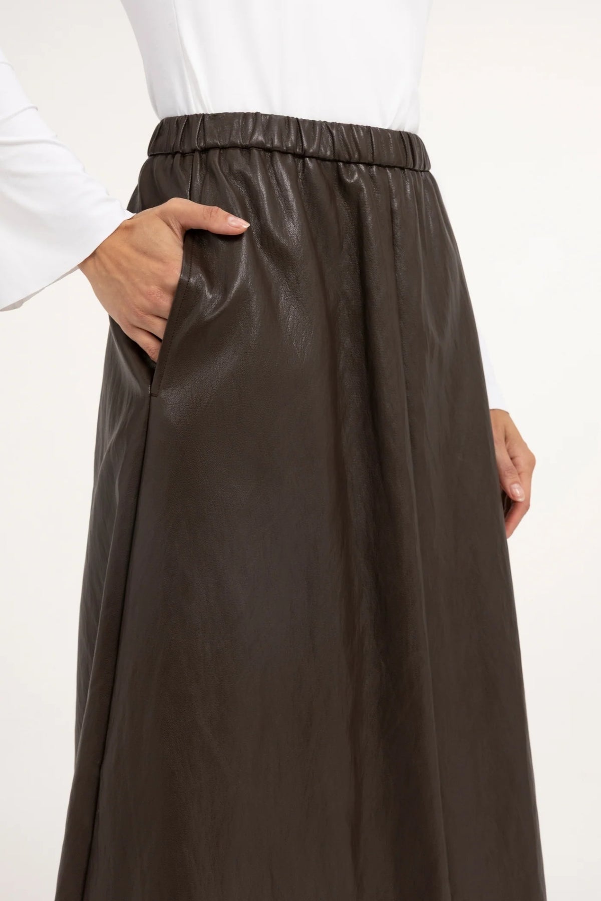 Celeste A-Line Midi Skirt
