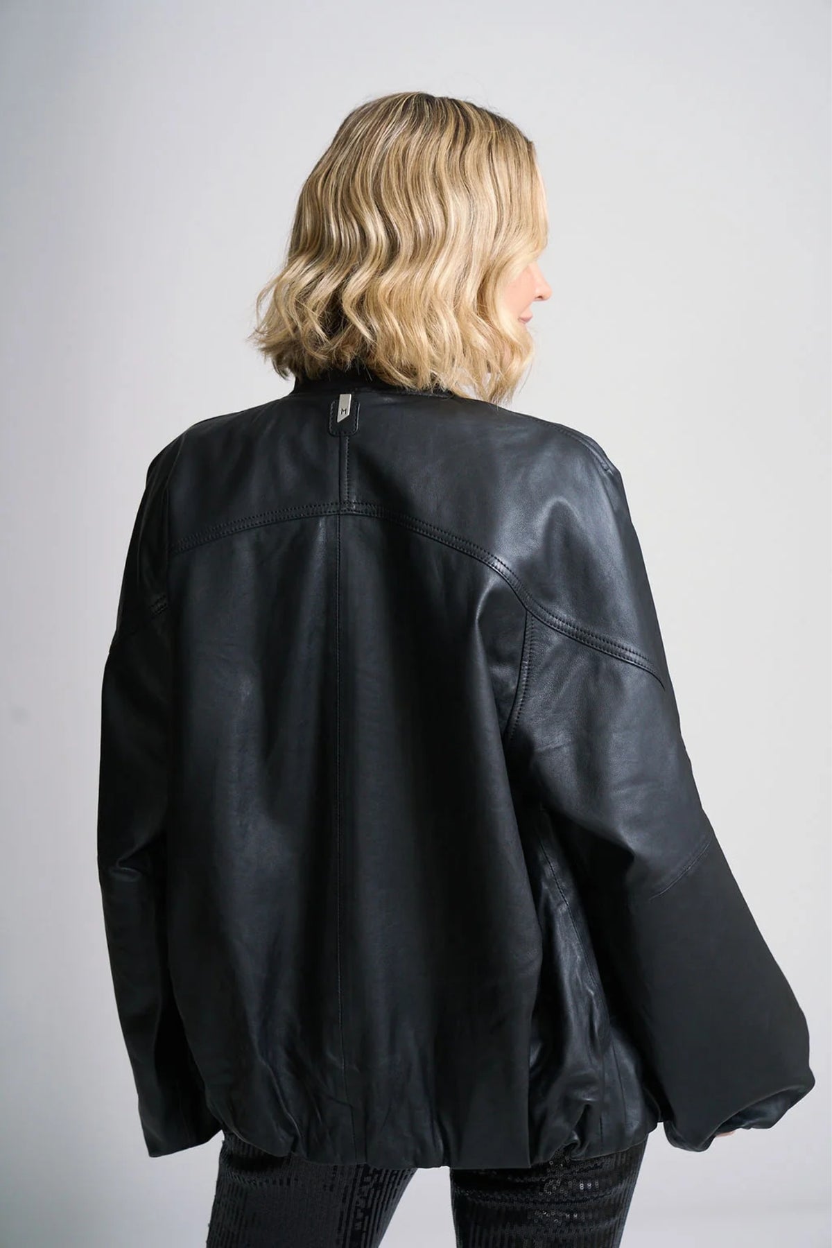 Kylie Leather Bomber