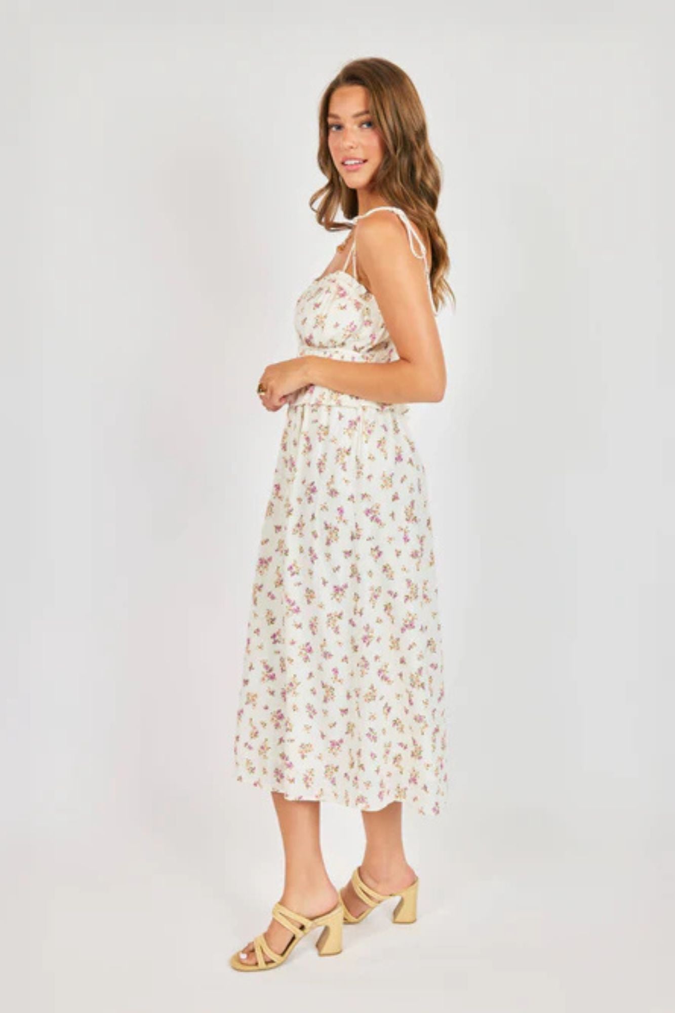 Bouquet Heart Midi Dress