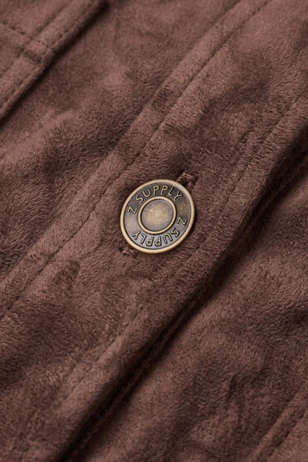 All Day Cropped Suede Jacket
