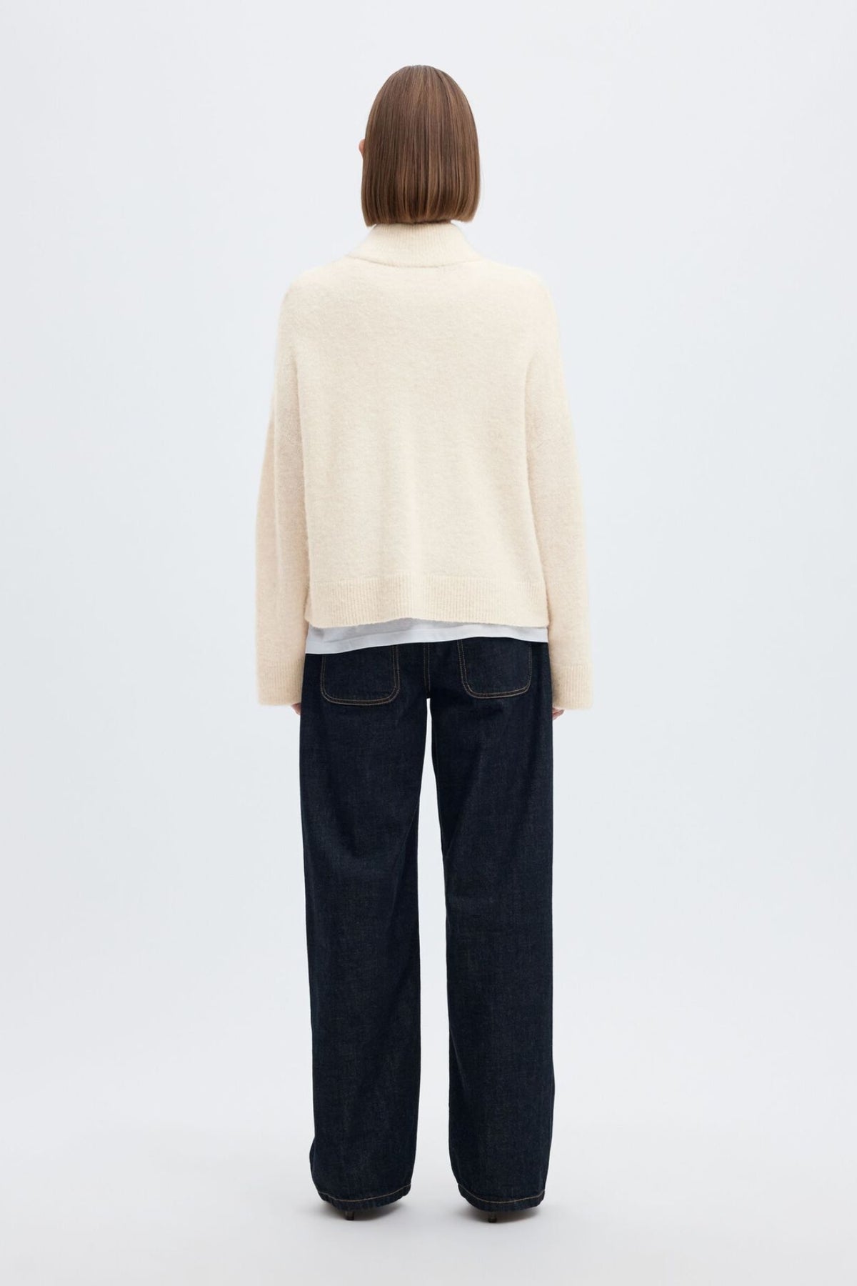 Sia Ras Knit Zipper Cardigan