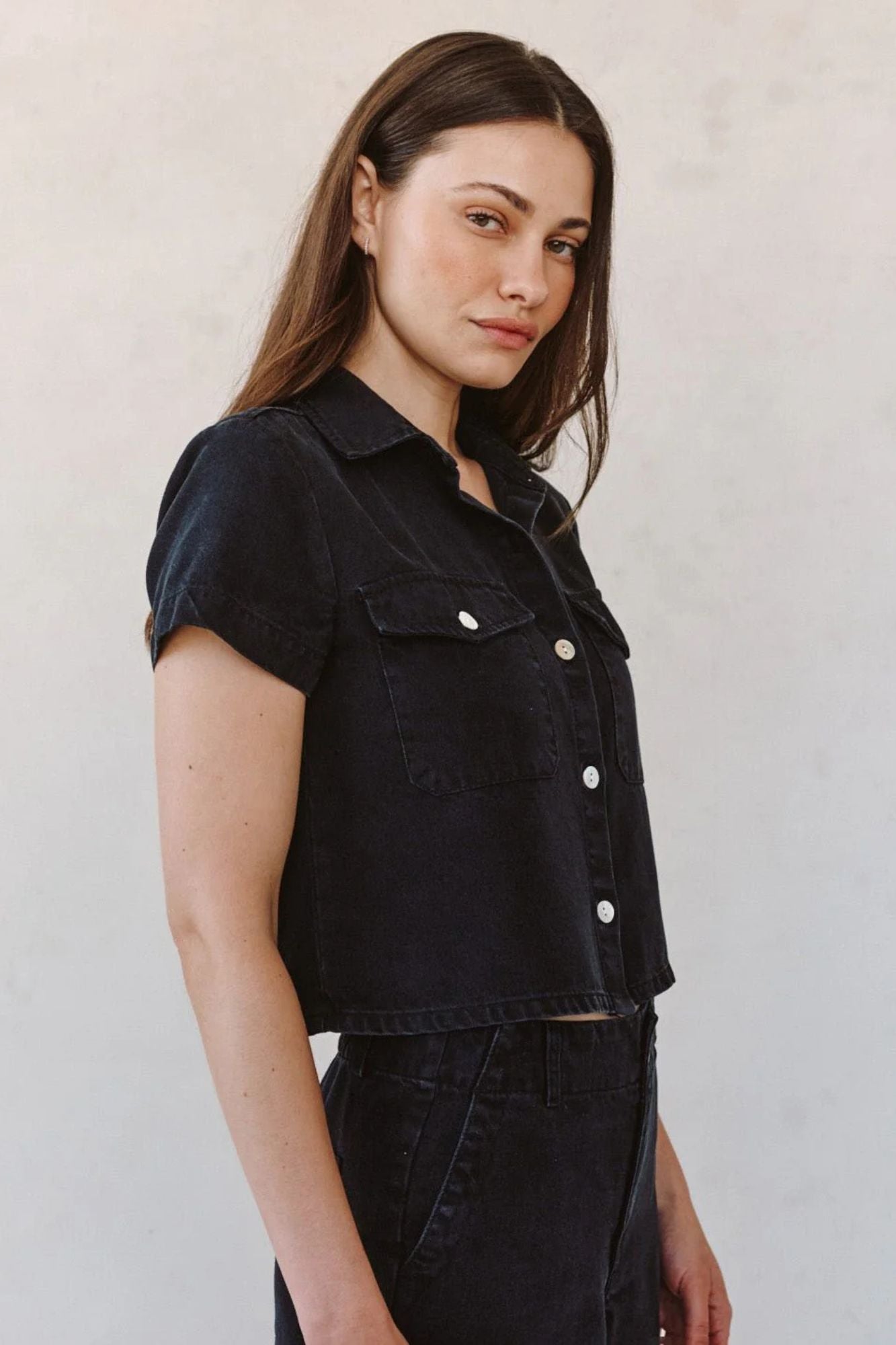 Short Sleeve Flap Pocket Shirt
