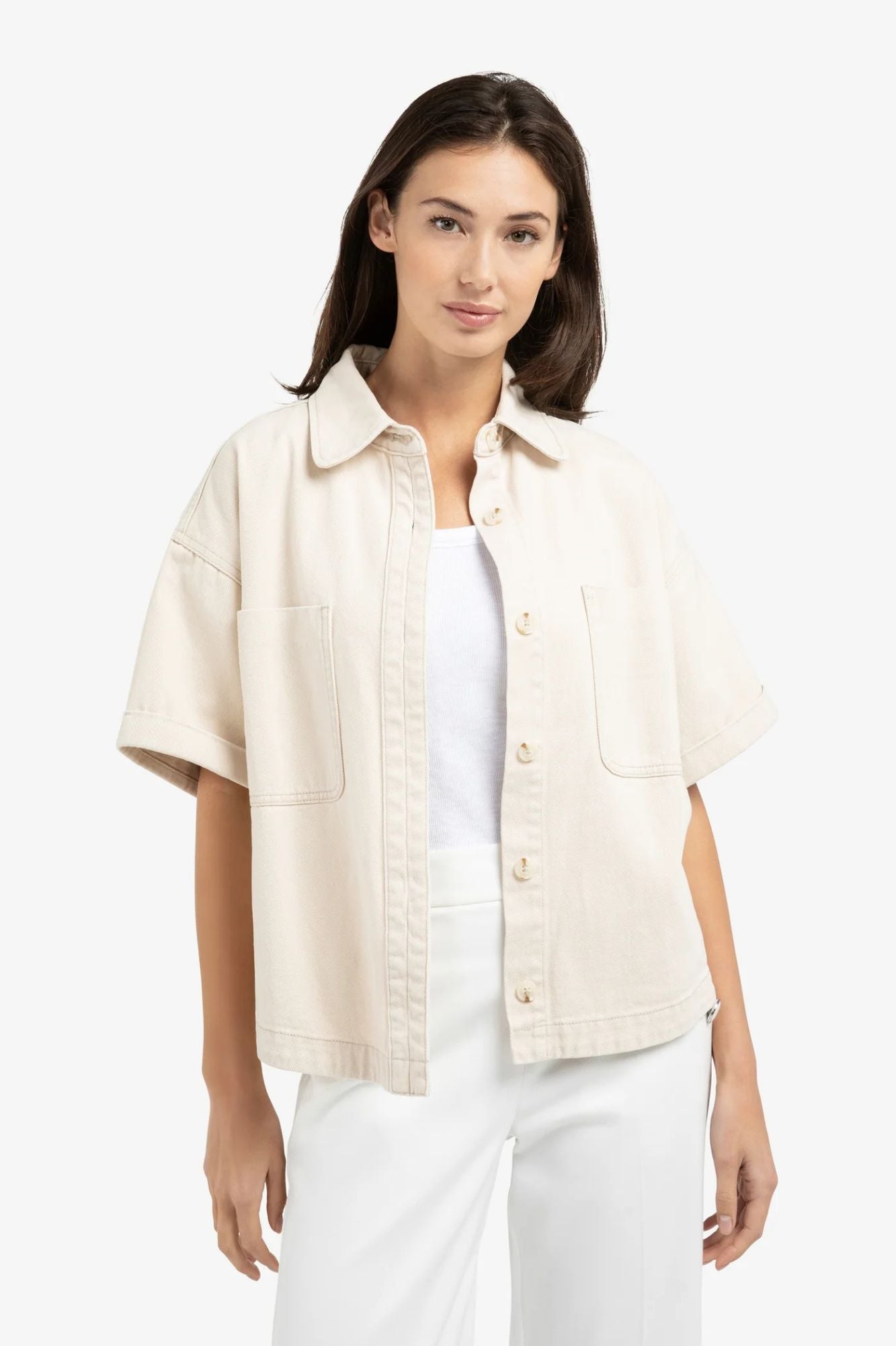 Denim Short Sleeve Jacket
