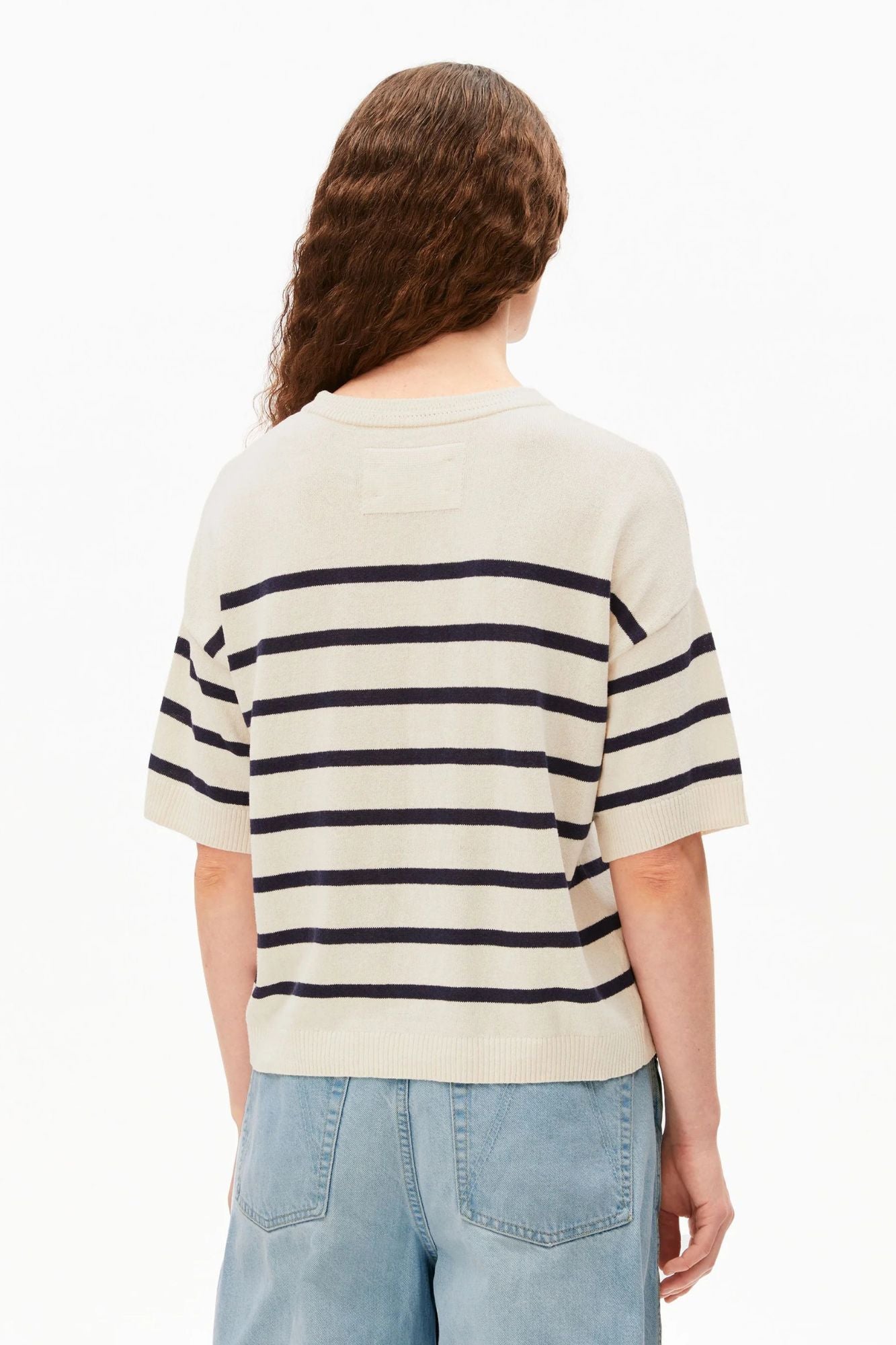Stripe Linen Blend Sweater