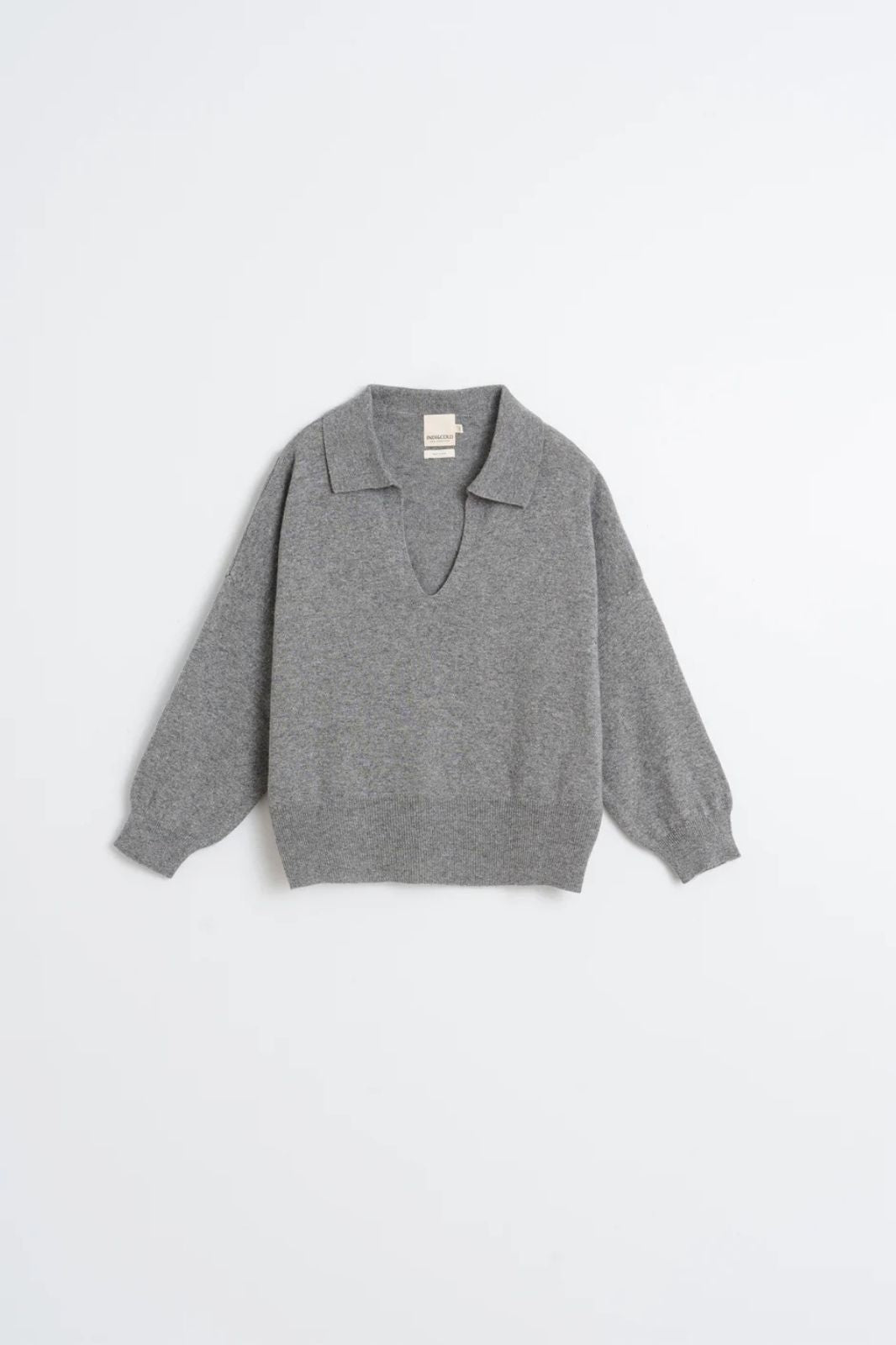 Polo Sweater with Cashmere