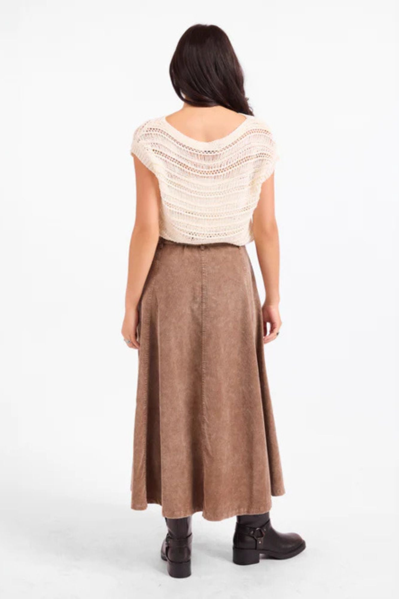 Get Like This Belted Midi Skirt