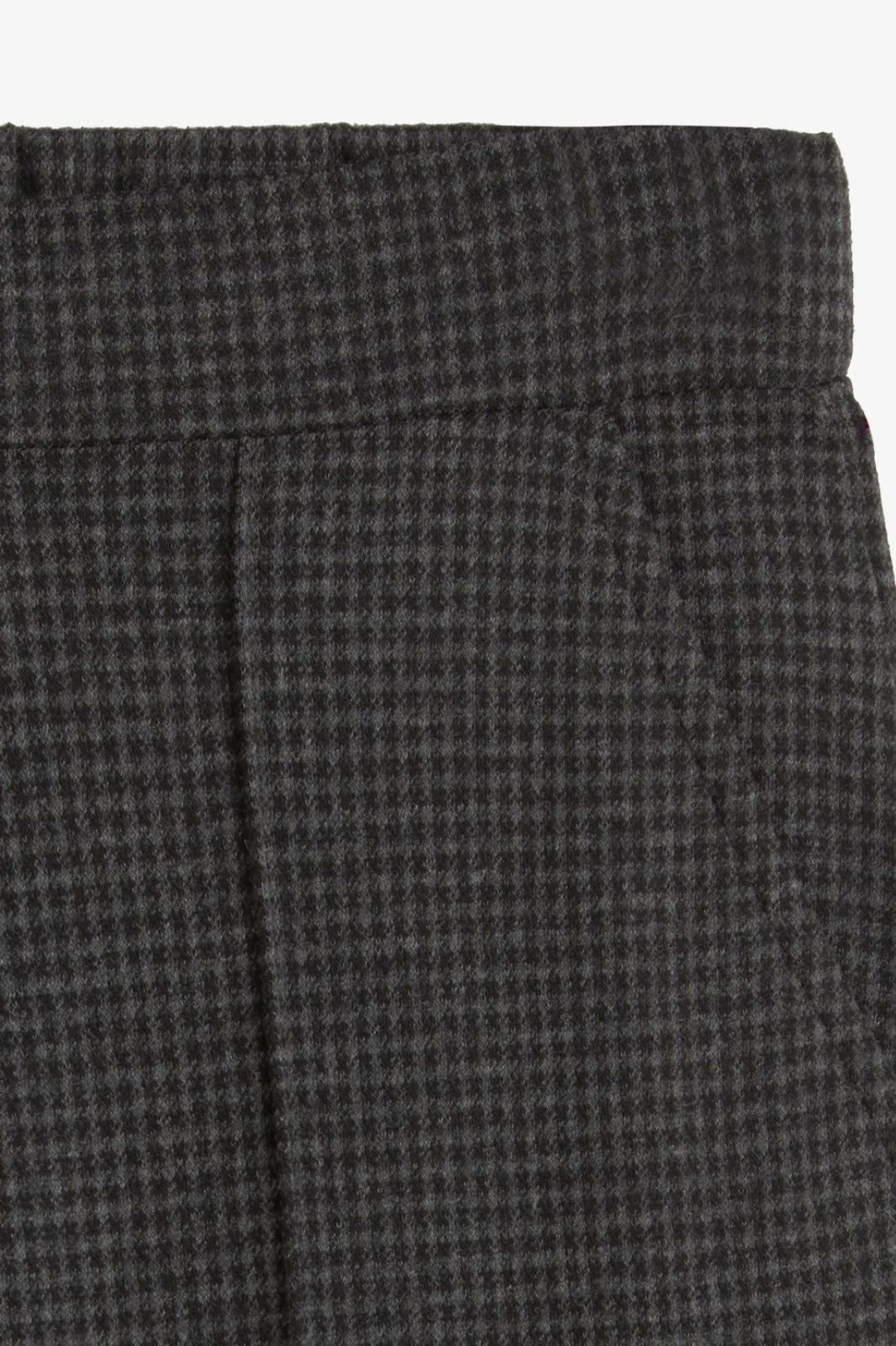 Wide Leg Check Trousers