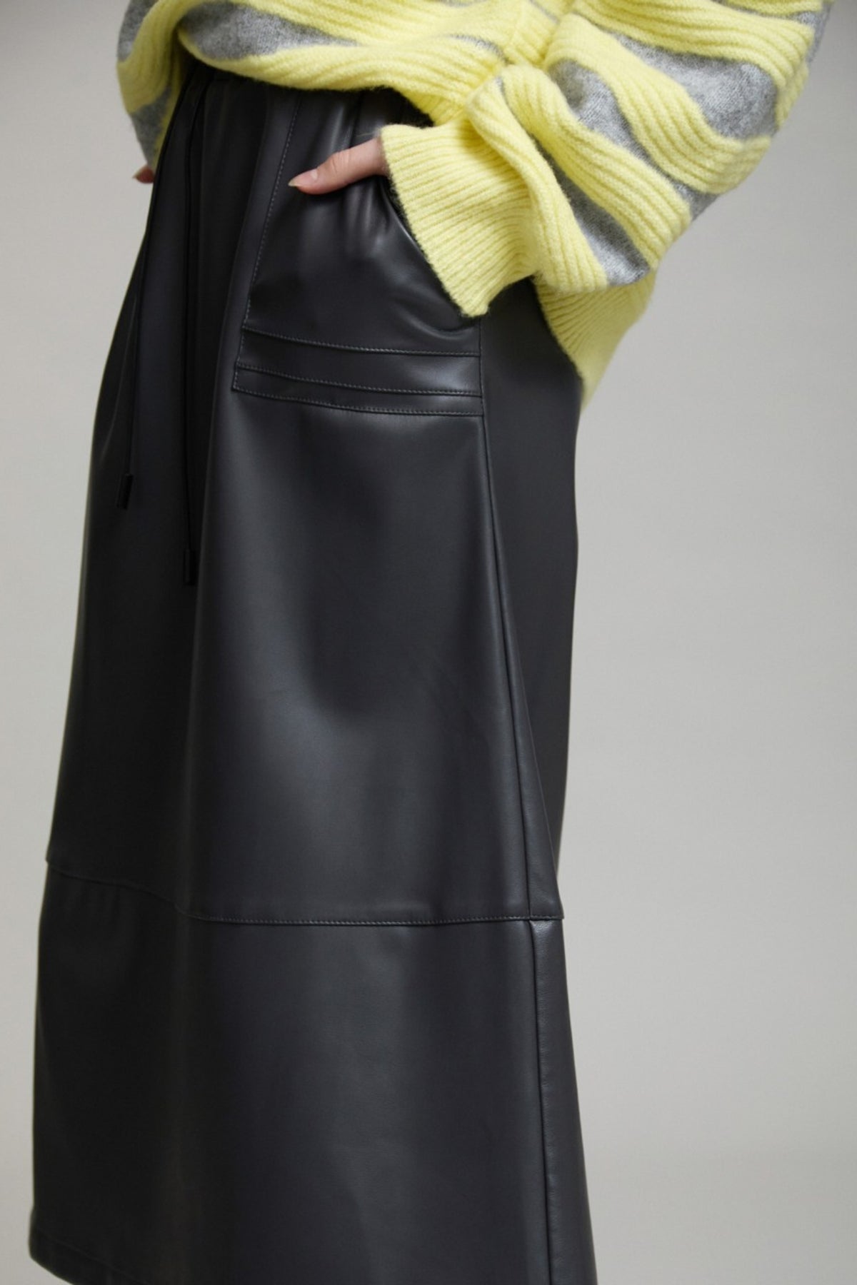 Faux Leather Skirt